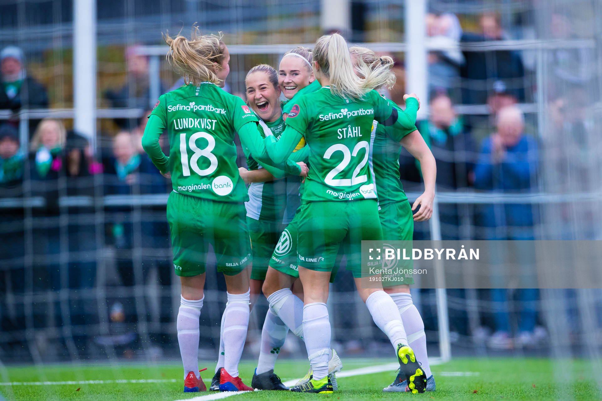 Hammarbys Emma Jansson jublar