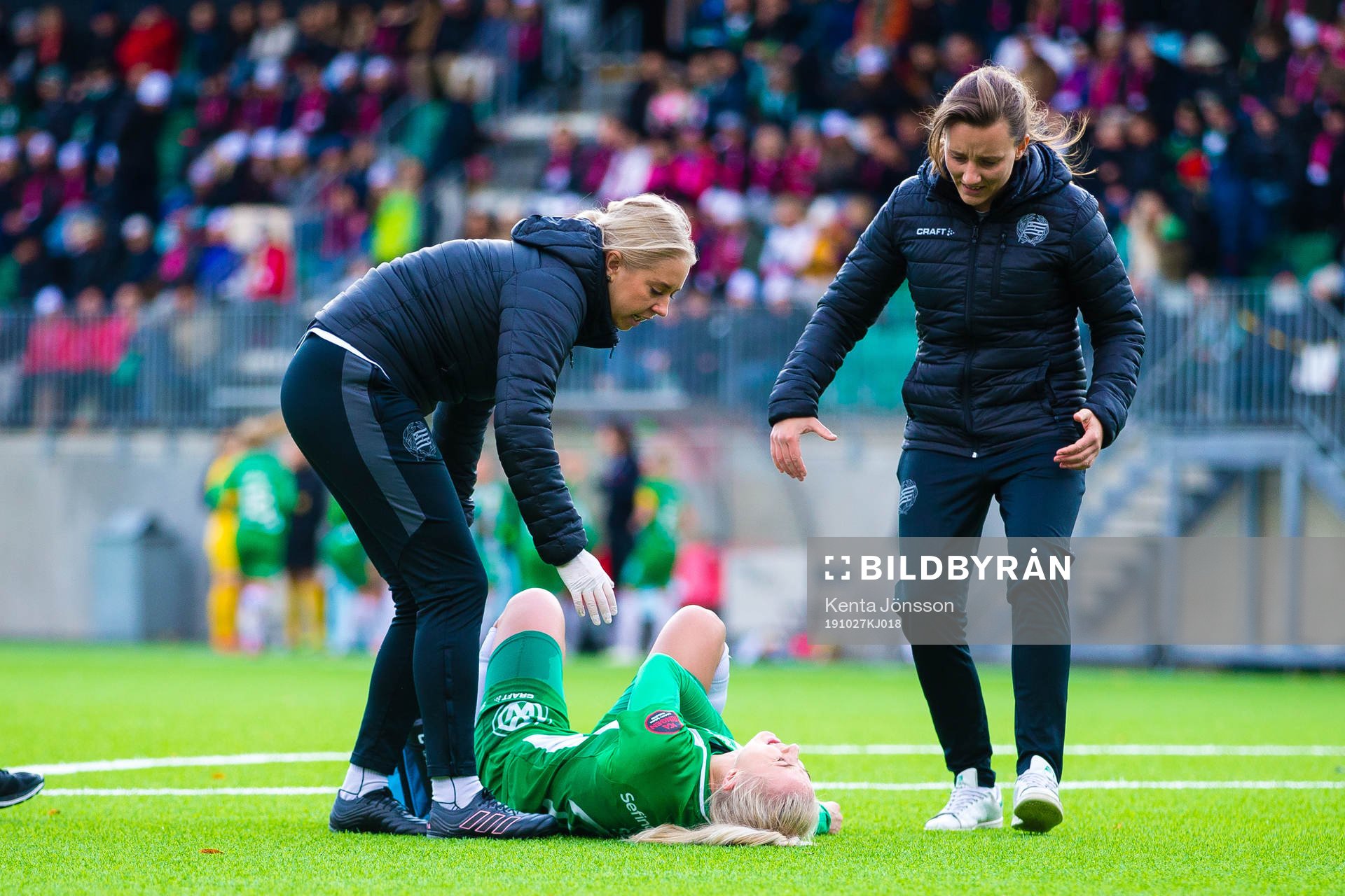 Hammarbys Jonna Ståhl har ont