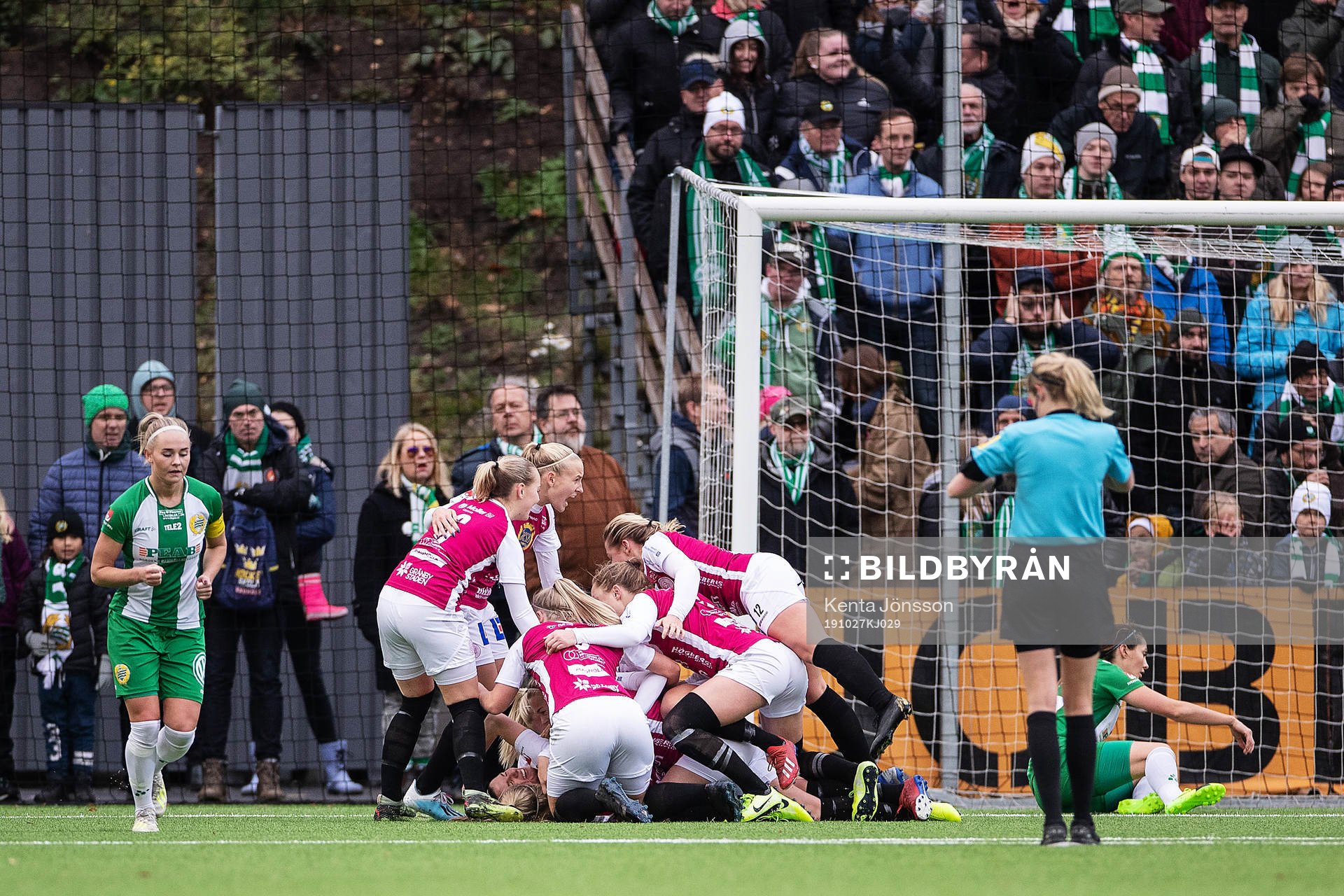 Uppsalas spelare jublar