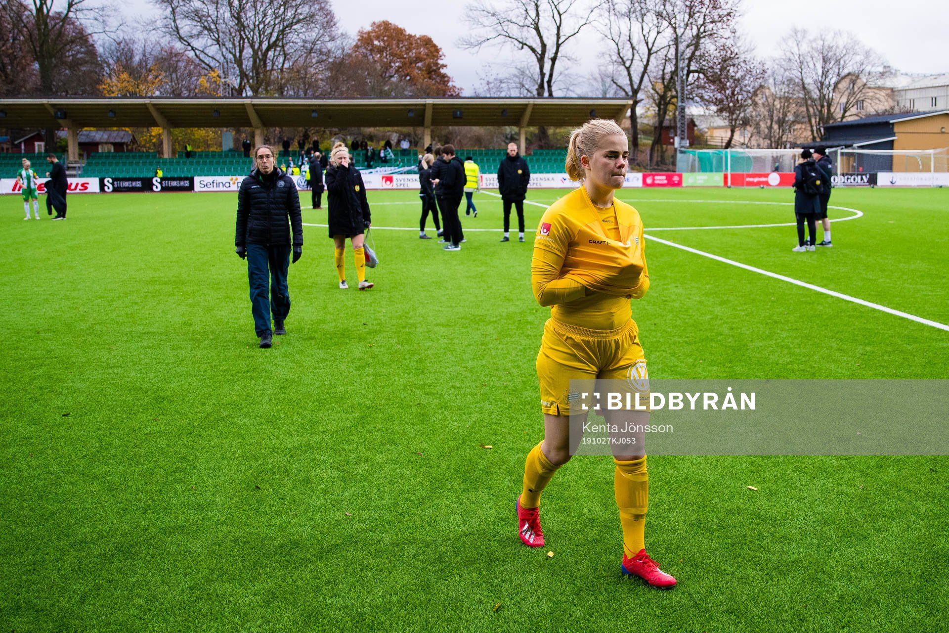 Hammarbys målvakt Britta Elsert Gynning deppar