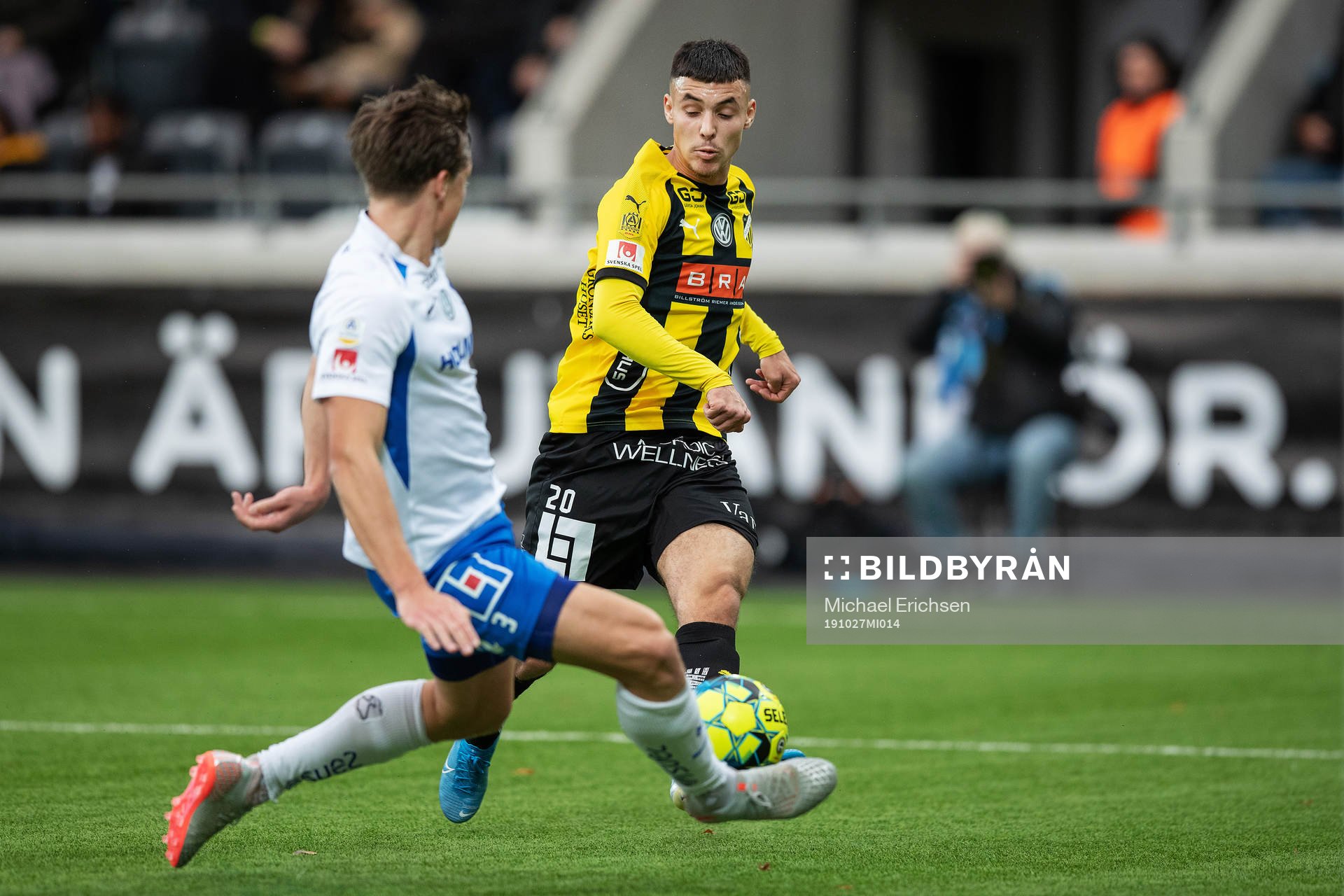 IFK Norrköpings Rasmus Lauritsen och Häckens Ali Youssef