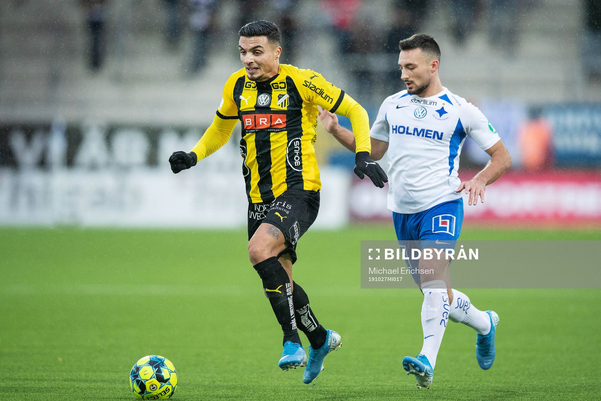 Häckens Ahmed Yasin och IFK Norrköpings Sead Haksabanovic