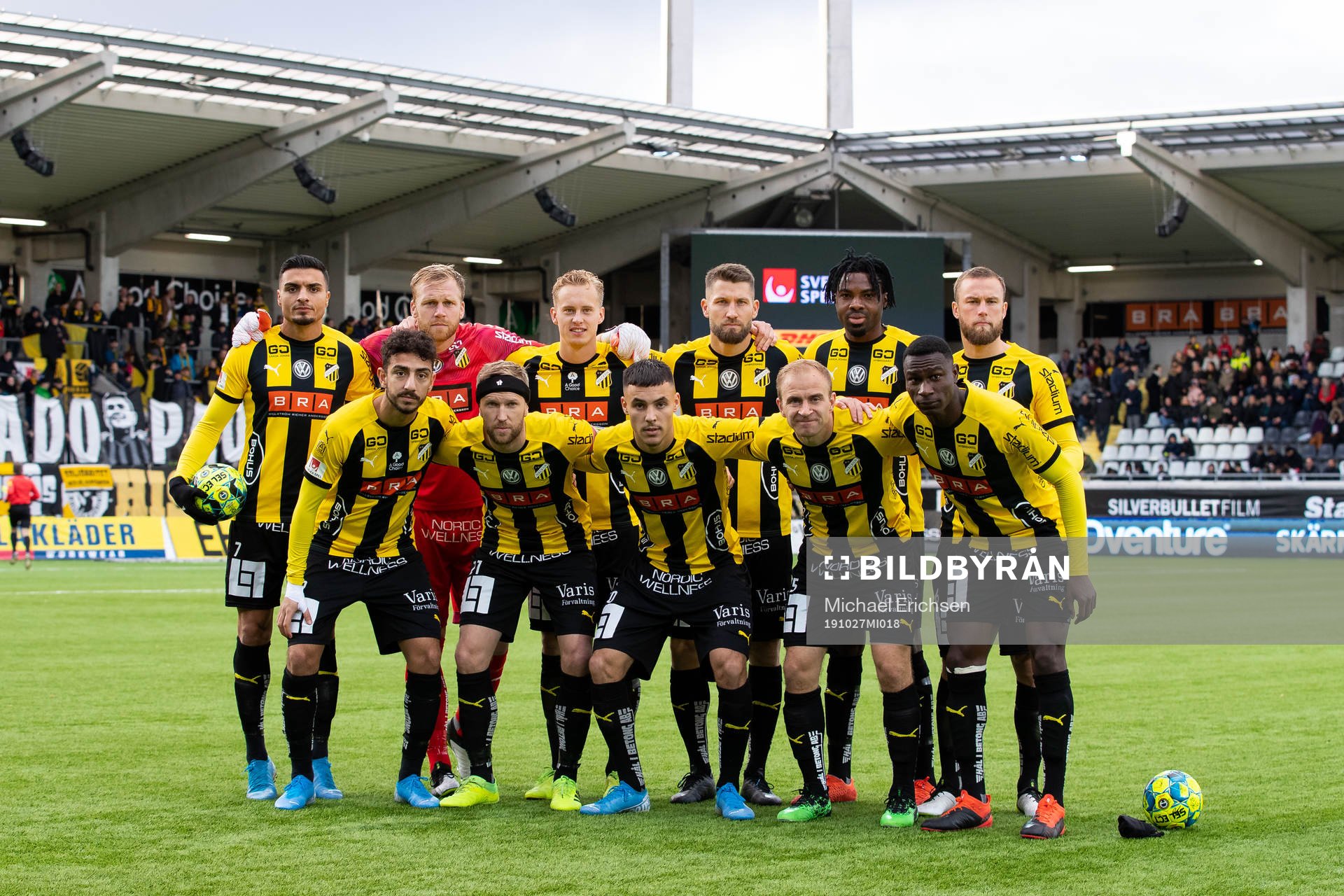 Häckens startelva innan fotbollsmatchen i allsvenskan