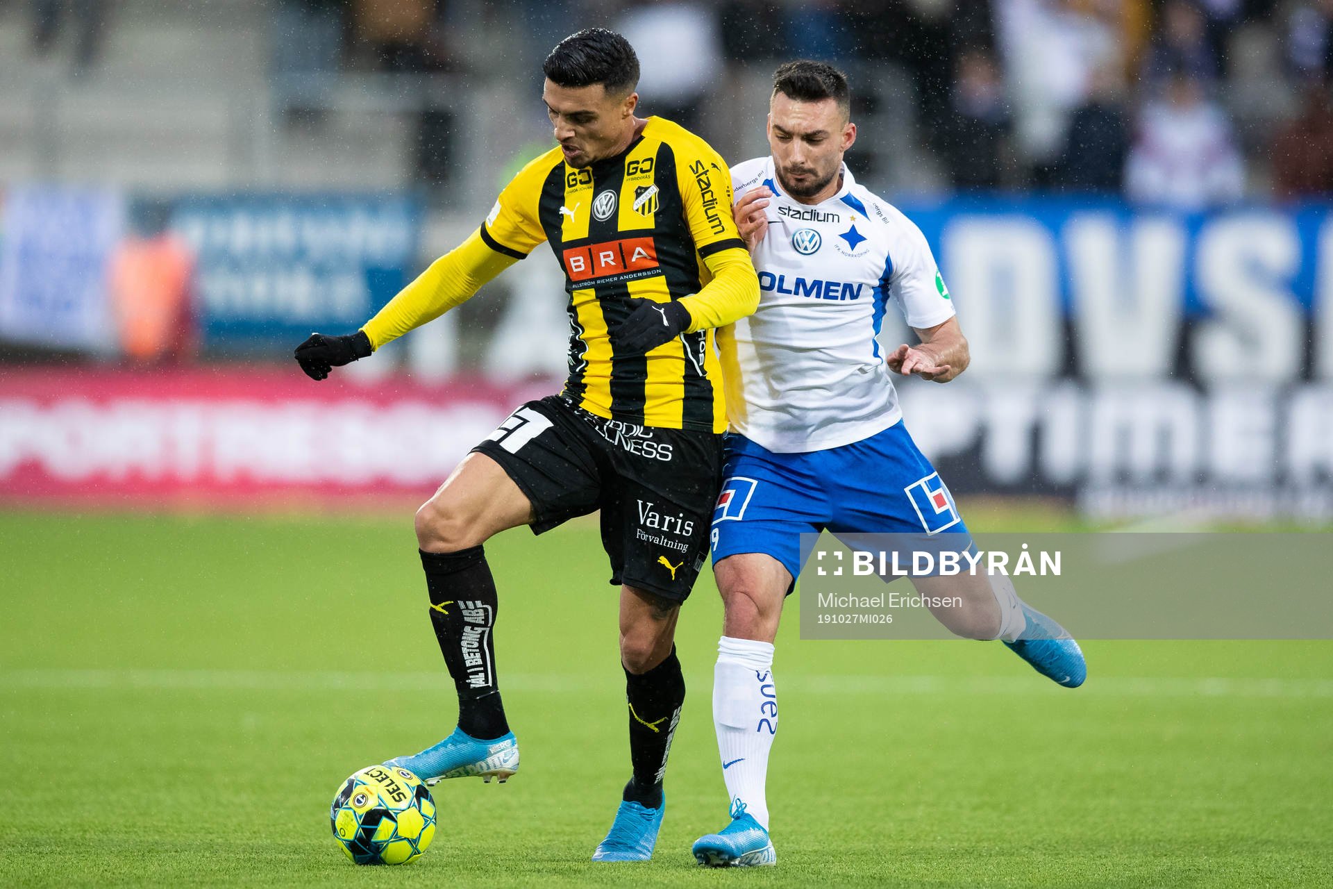 Häckens Ahmed Yasin och IFK Norrköpings Sead Haksabanovic