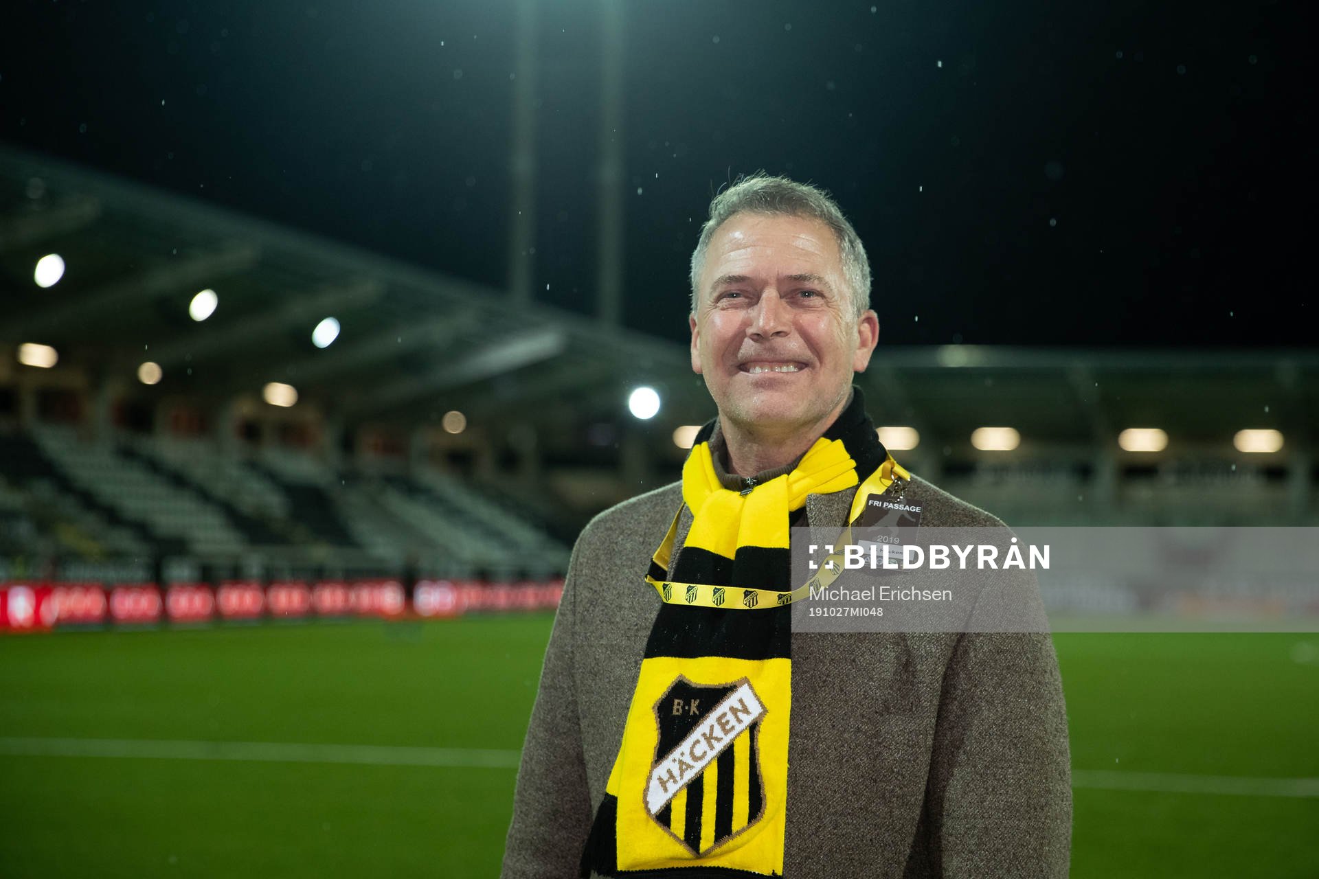 Häckens sportchef Sonny Karlsson efter fotbollsmatchen i allsvenskan mellan Häcken och Norrköping den 27 oktober 2019 i Göteborg.