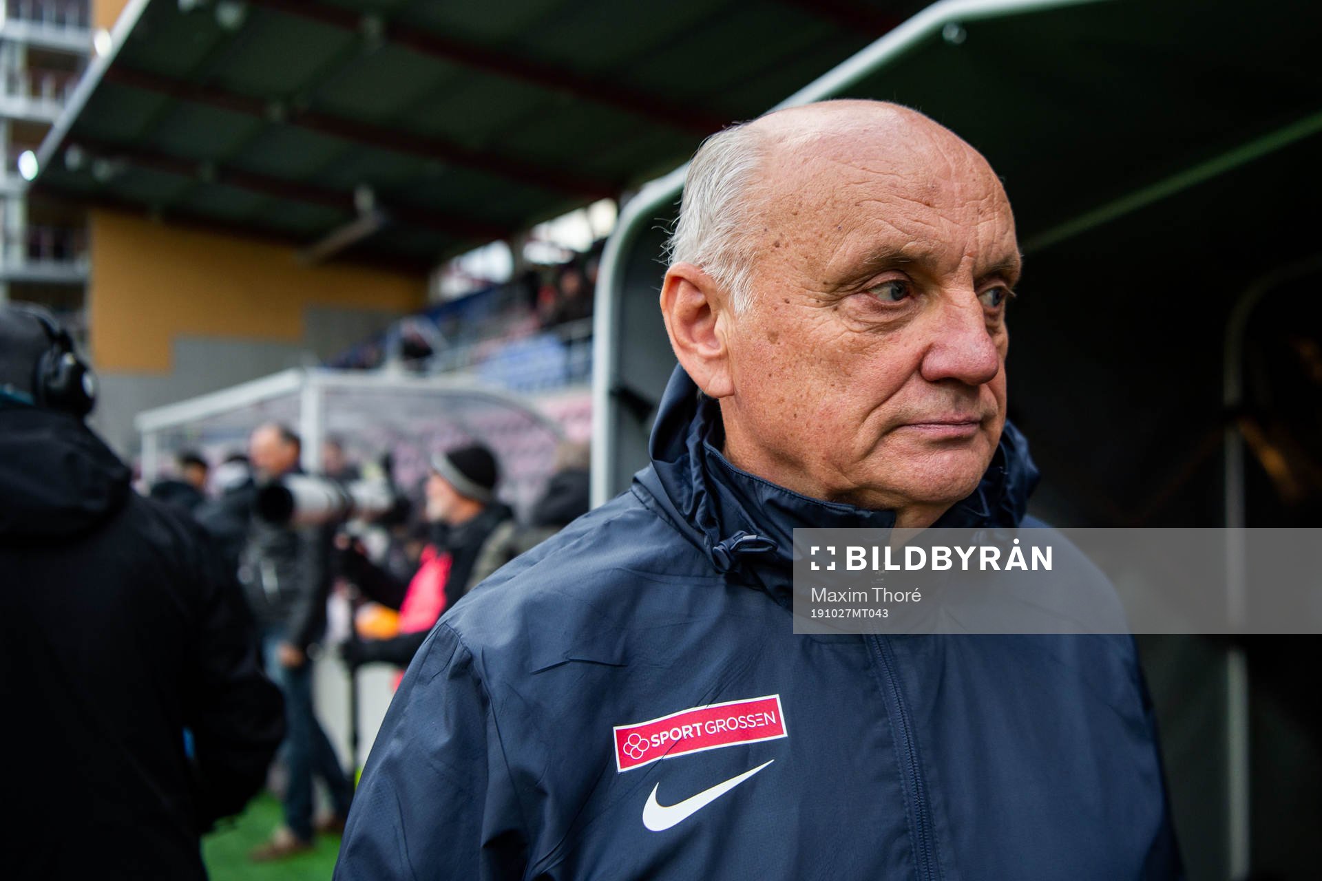 AFC Eskilstunas tränare Saulius Sirmelis inför fotbollsmatchen i Allsvenskan mellan AFC Eskilstuna och Sirius den 27 oktober 2019 i Stockholm.