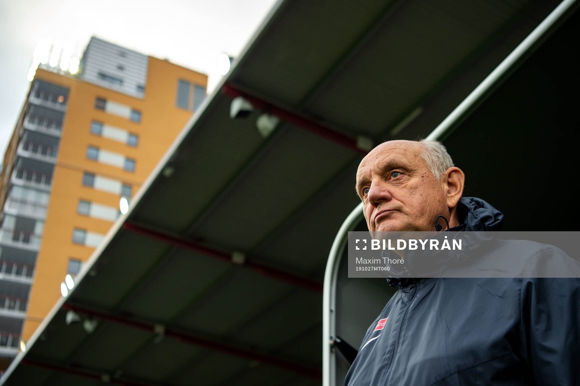 AFC Eskilstunas tränare Saulius Sirmelis inför fotbollsmatchen i Allsvenskan mellan AFC Eskilstuna och Sirius den 27 oktober 2019 i Stockholm.