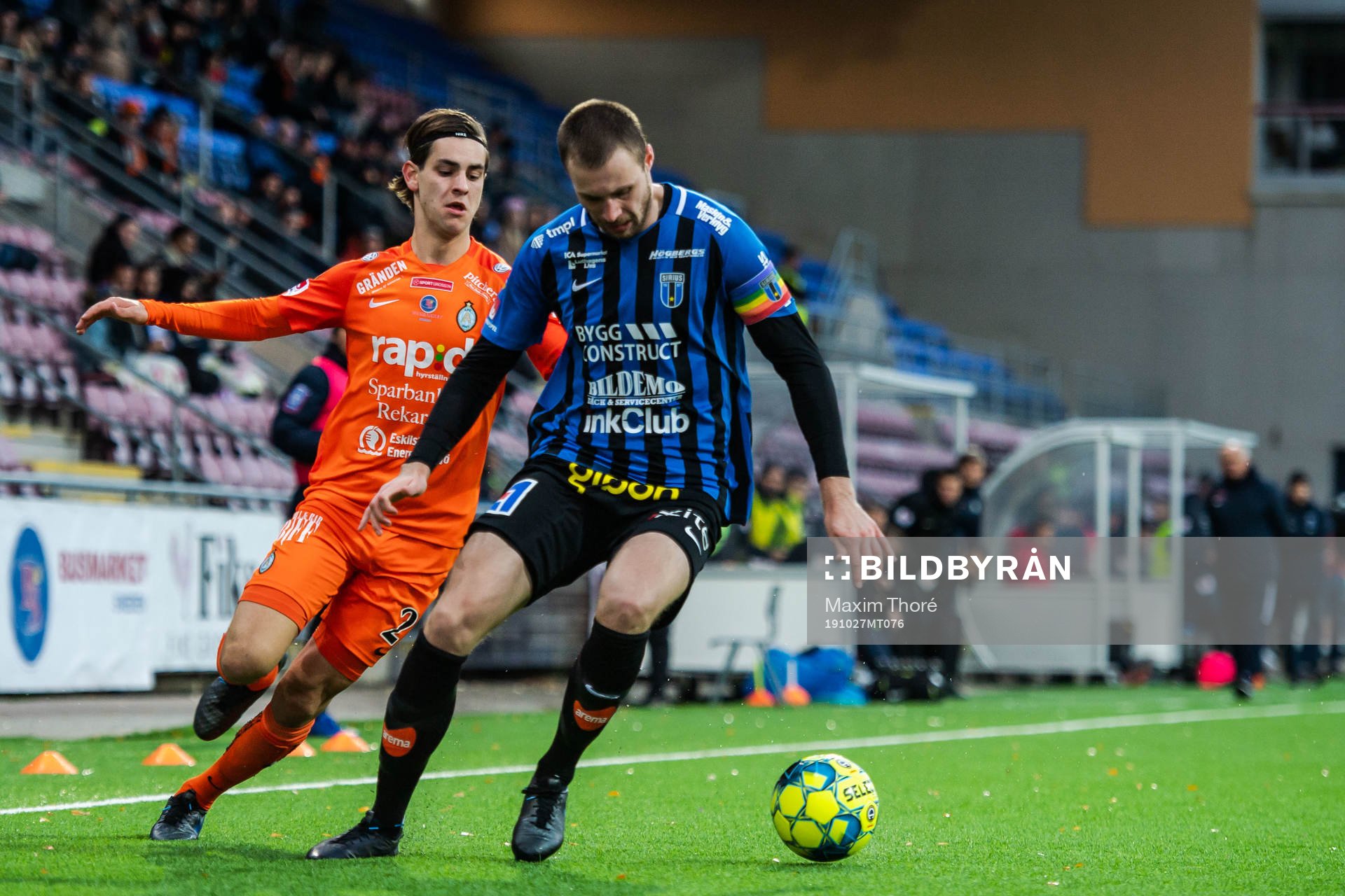AFC Eskilstunas Adi Nalic och Sirius Daniel Jarl
