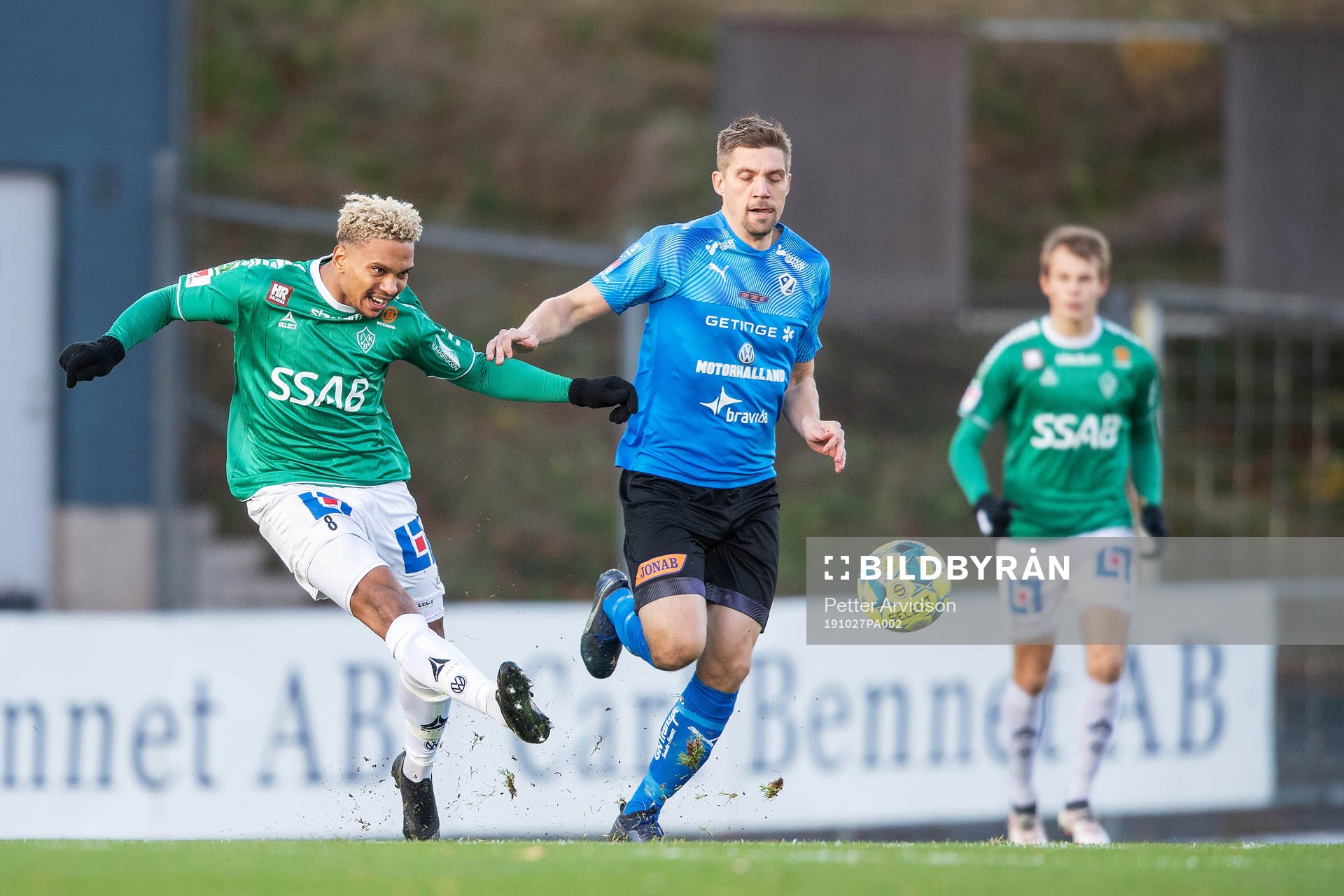Brages Seth Kanteh Hellberg och Halmstads Mikael Boman