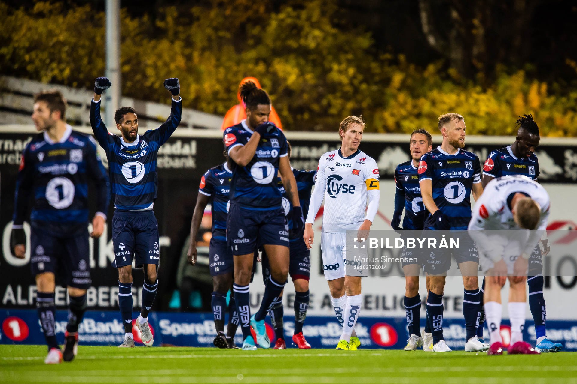 Amahl William D'Vaz Pellegrino of Kristiansund celebrates