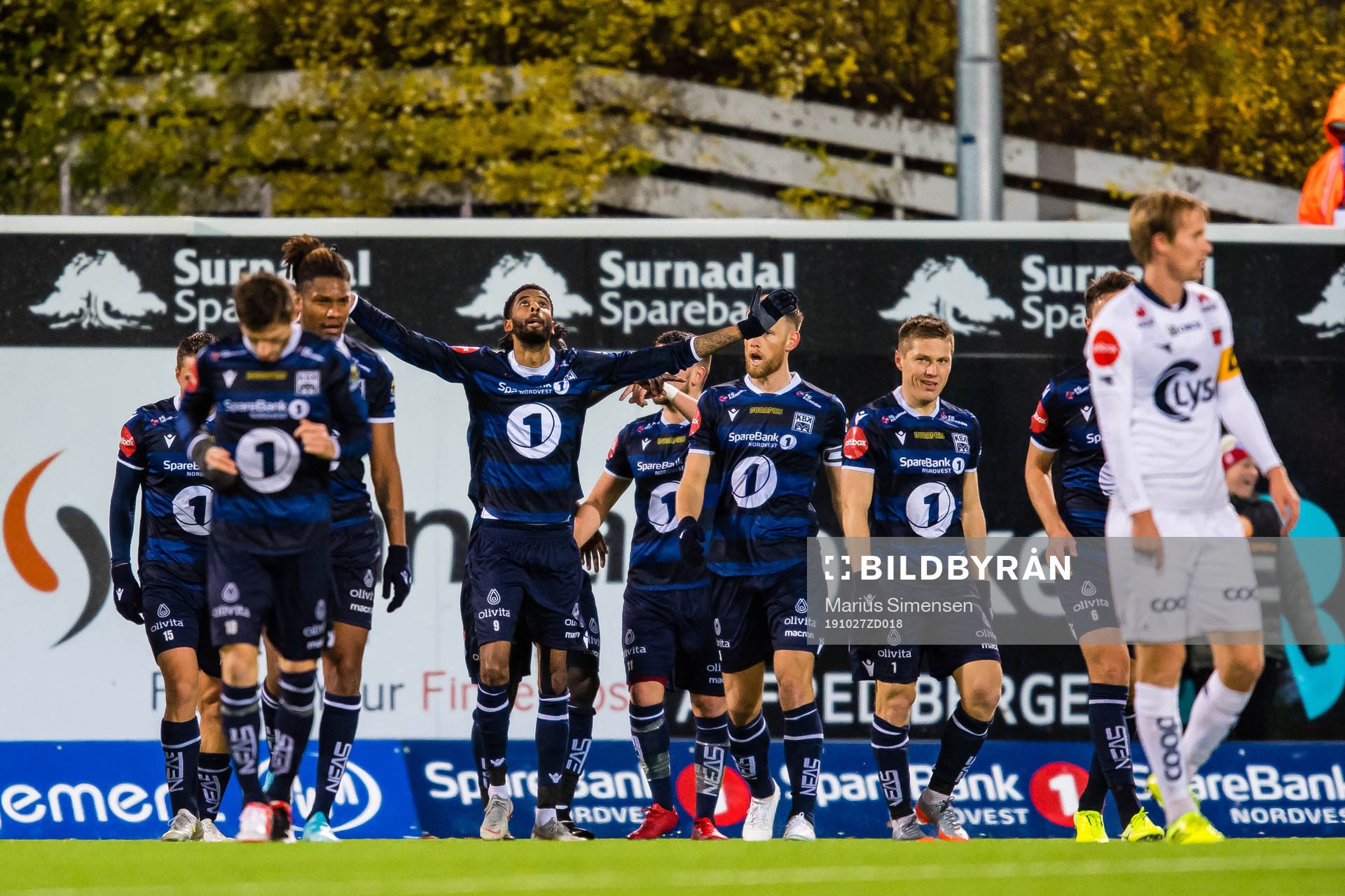 Amahl William D'Vaz Pellegrino of Kristiansund celebrates