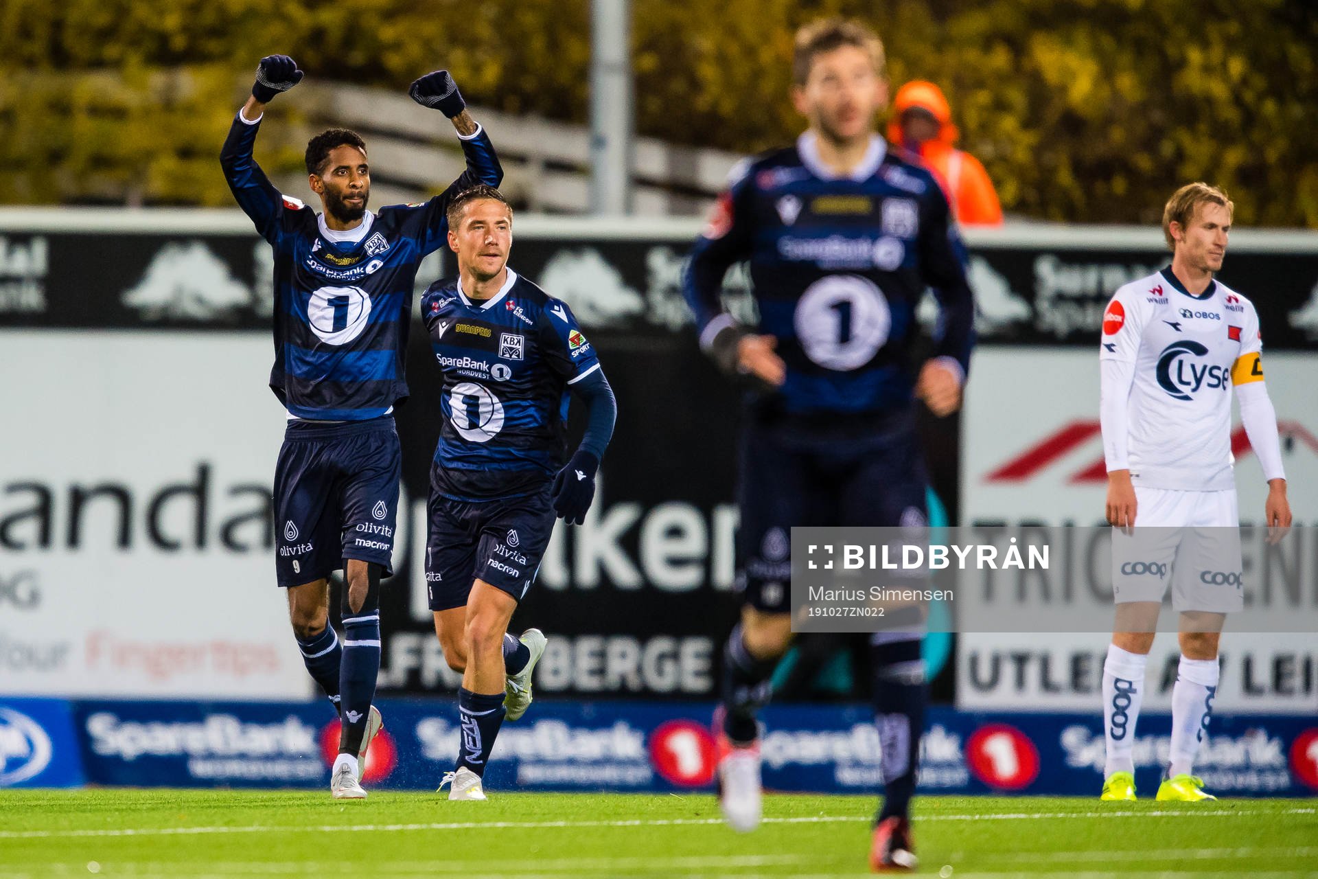 Amahl William D'Vaz Pellegrino of Kristiansund celebrates