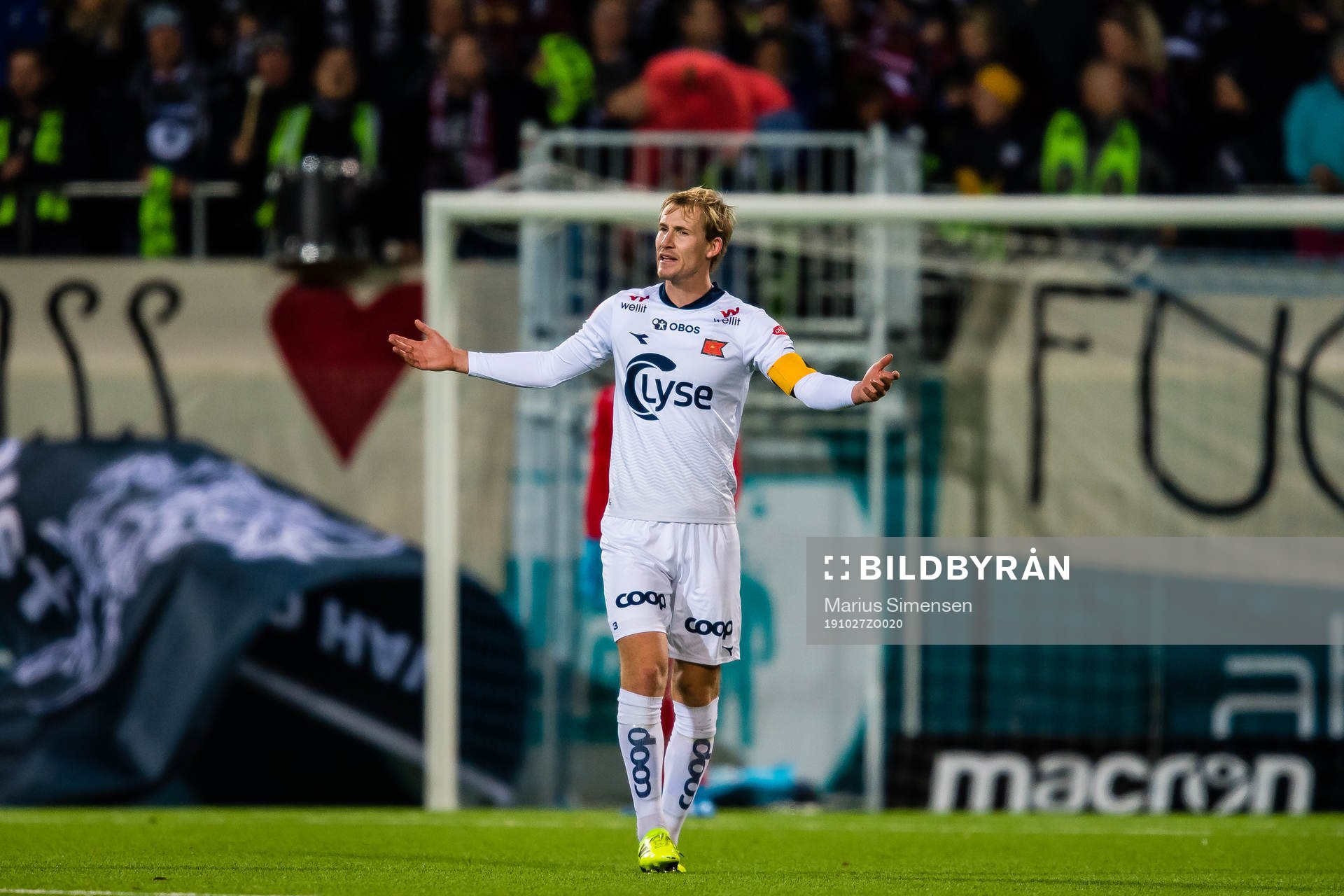 Viljar Helland Vevatne of Viking looks dejected