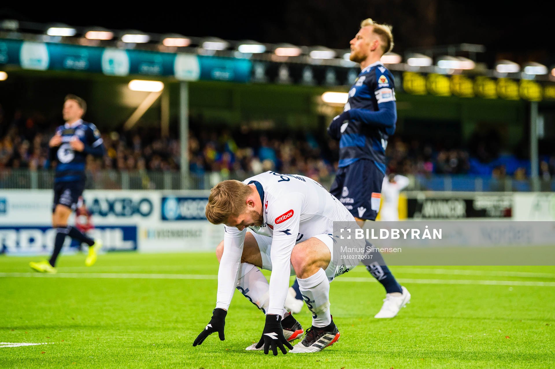 Benjamin Kallman of Viking looks dejected