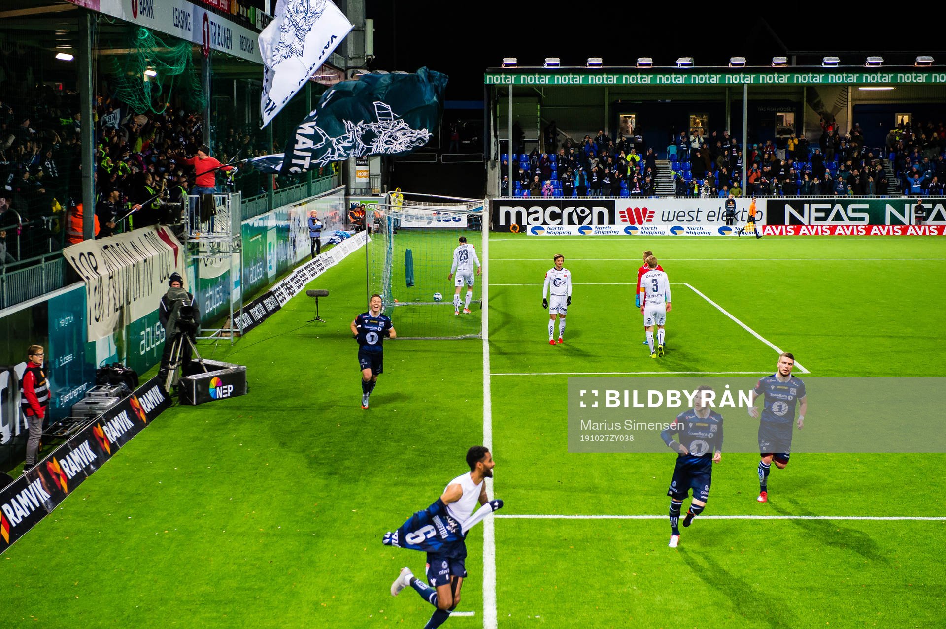 Amahl William D'Vaz Pellegrino of Kristiansund celebrates