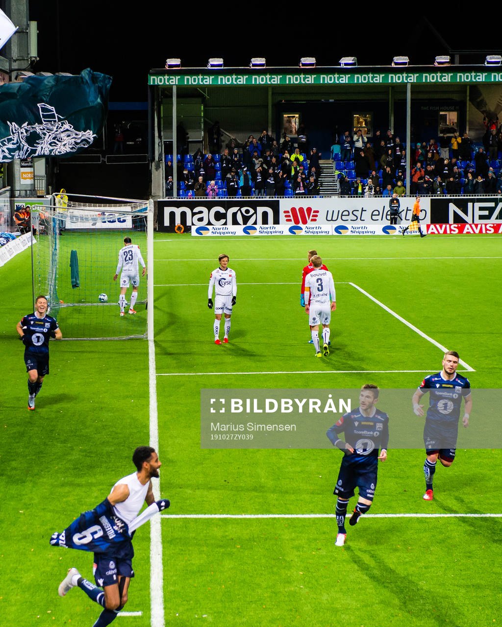 Amahl William D'Vaz Pellegrino of Kristiansund celebrates