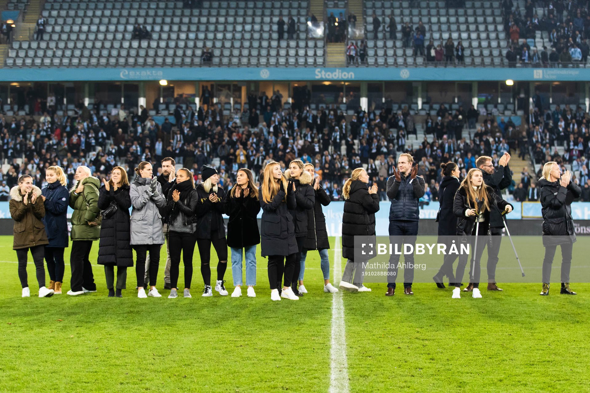 Rosengårds spelare hyllas för sitt SM-guld i halvtid