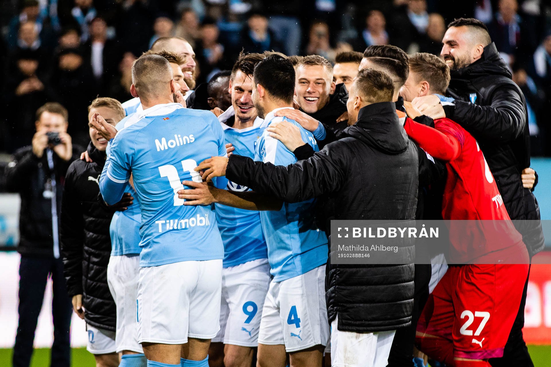 Malmö FFs spelare jublar