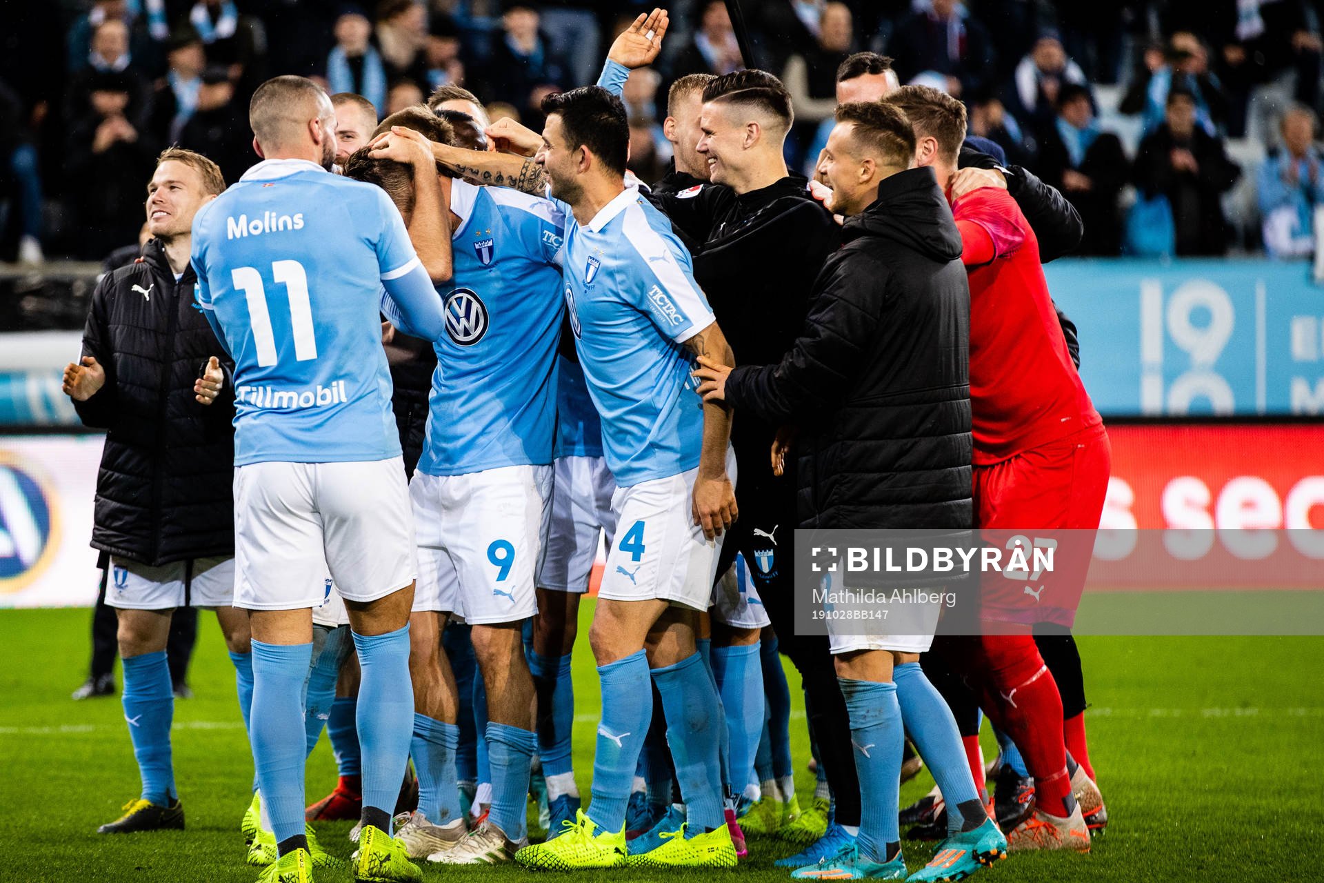Malmö FFs spelare jublar