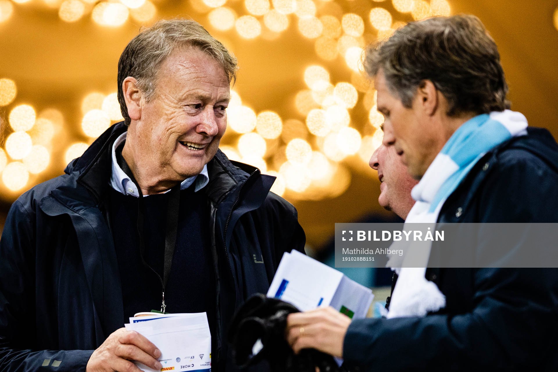 Åge Hareide på läktaren