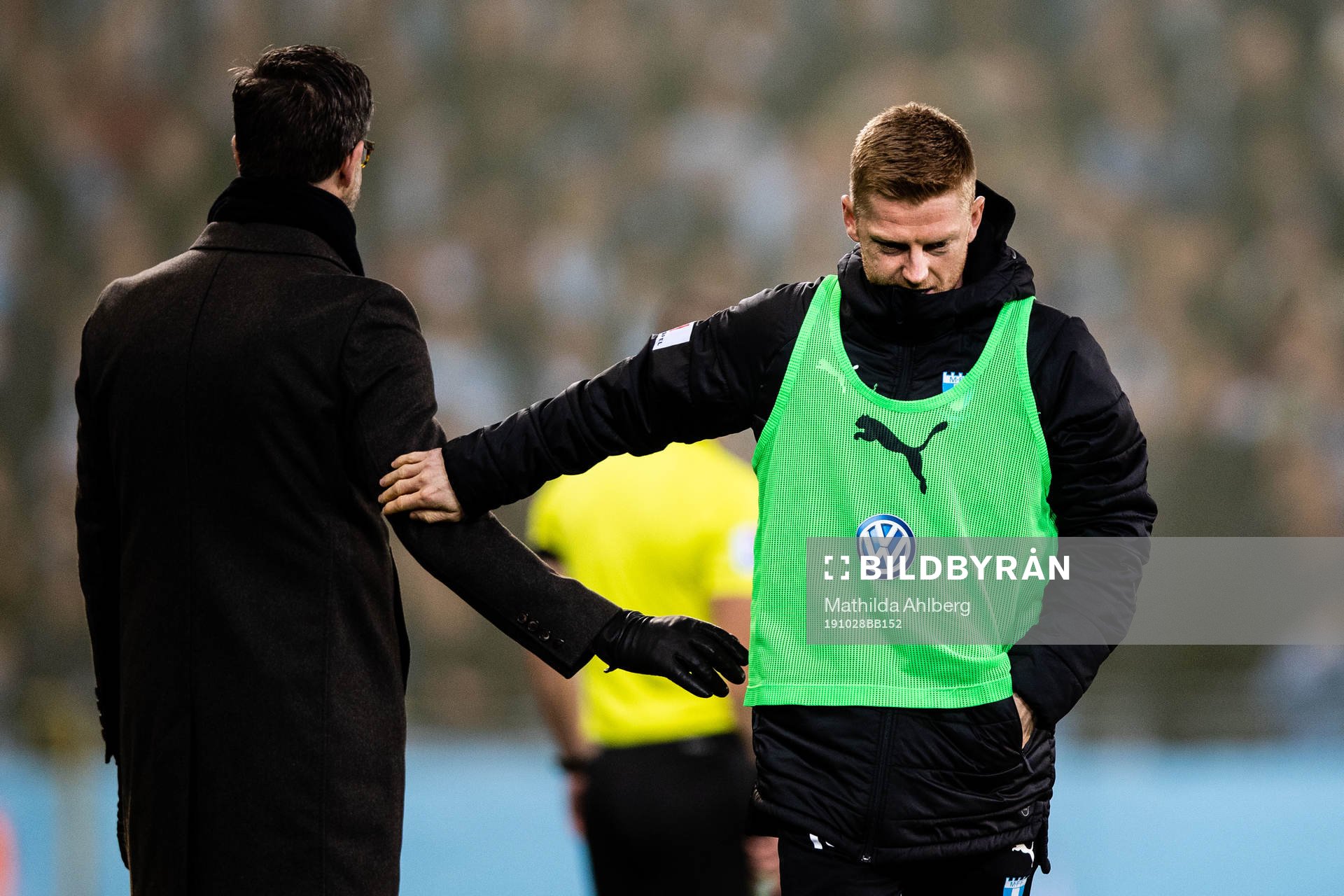 s tränare Rikard Norling och Malmö FFs Anders Christiansen