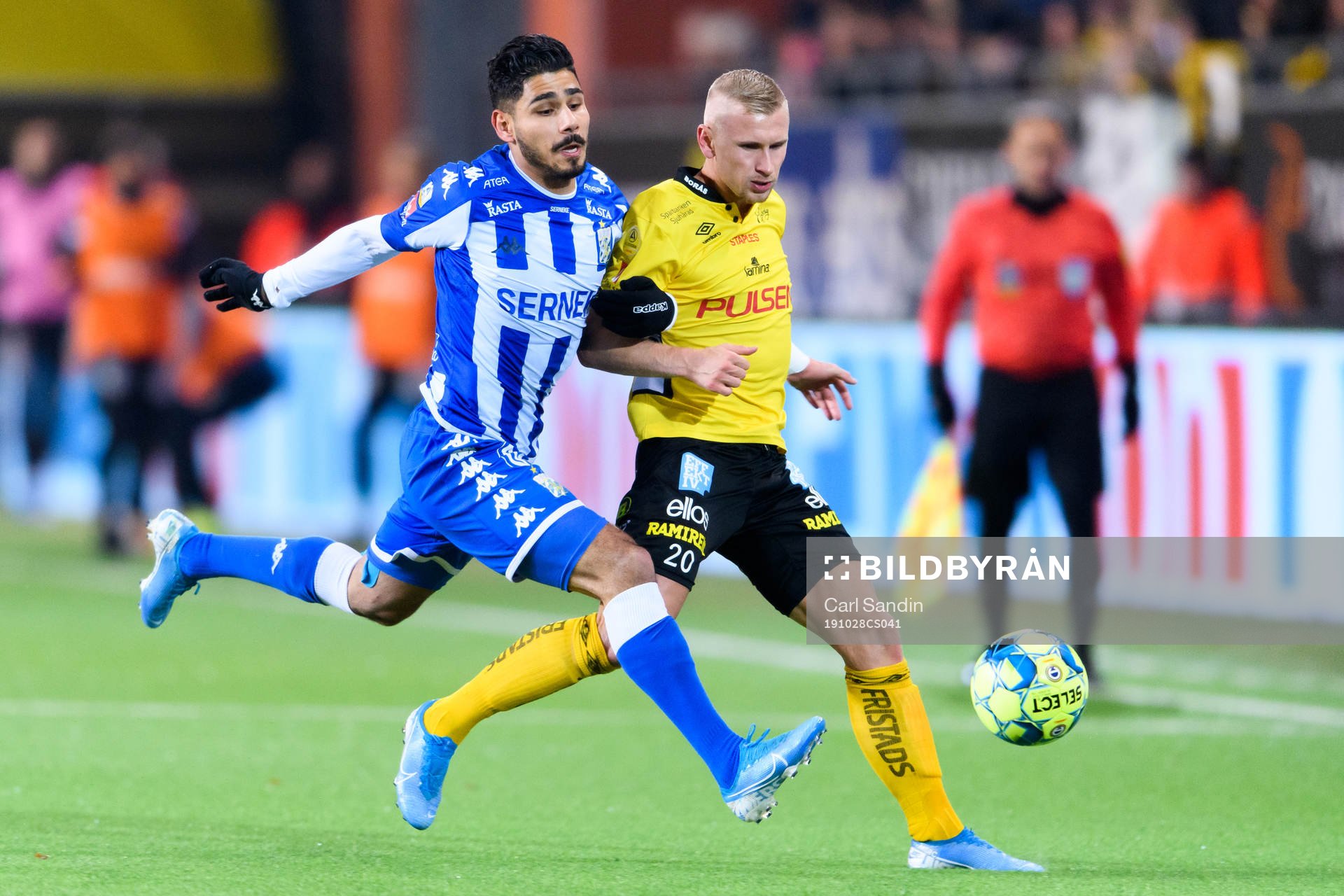 IFK Göteborgs Hosam Aiesh och Elfsborgs Simon Strand