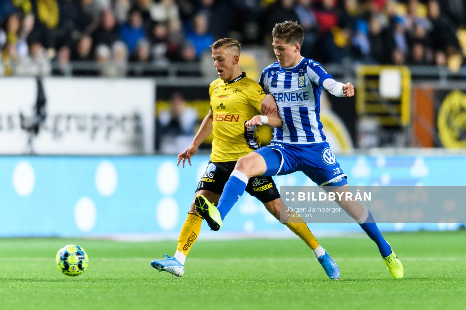 Elfsborgs Jesper Karlsson och IFK Göteborgs Emil Holm
