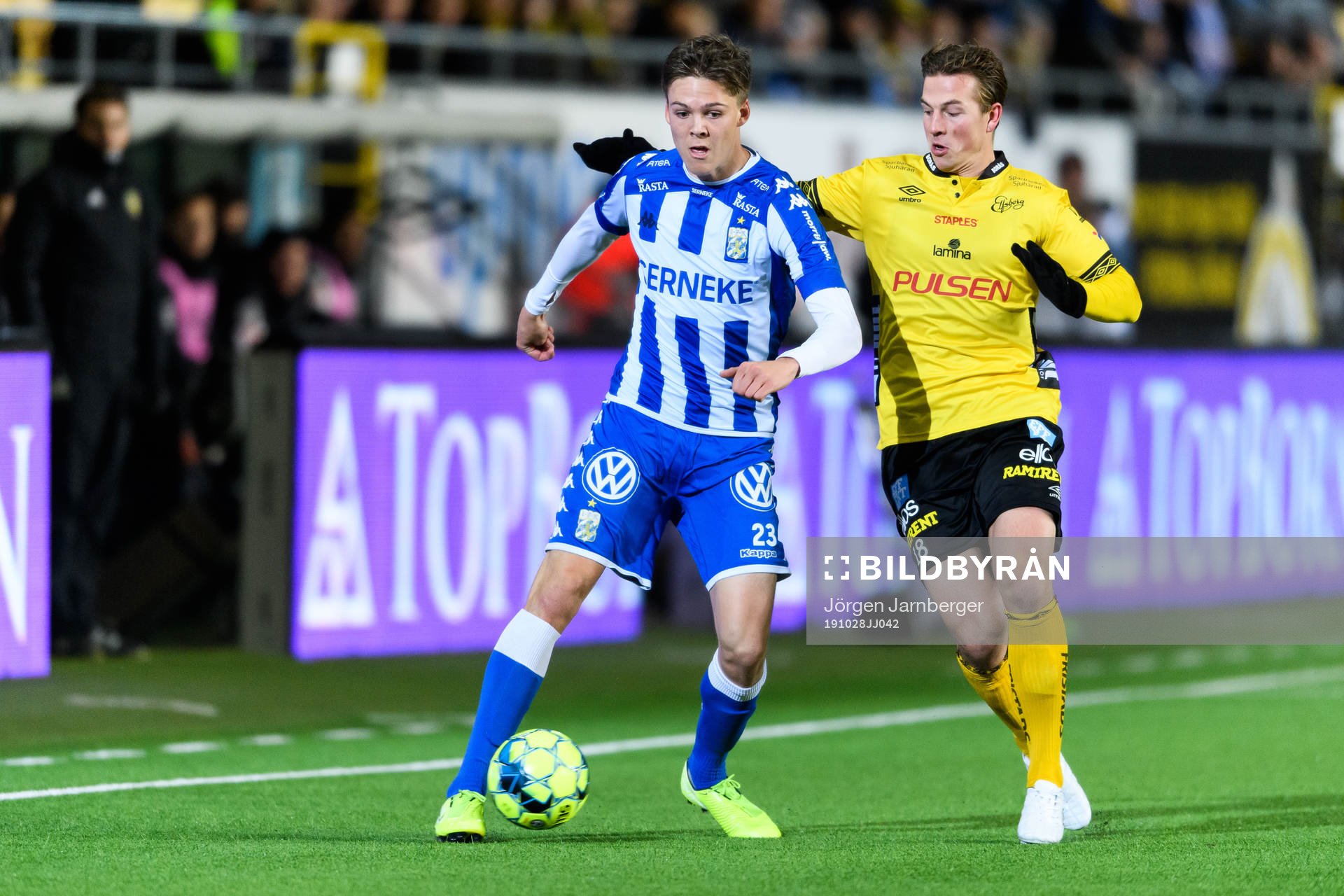 IFK Göteborgs Emil Holm och Elfsborgs Simon Olsson