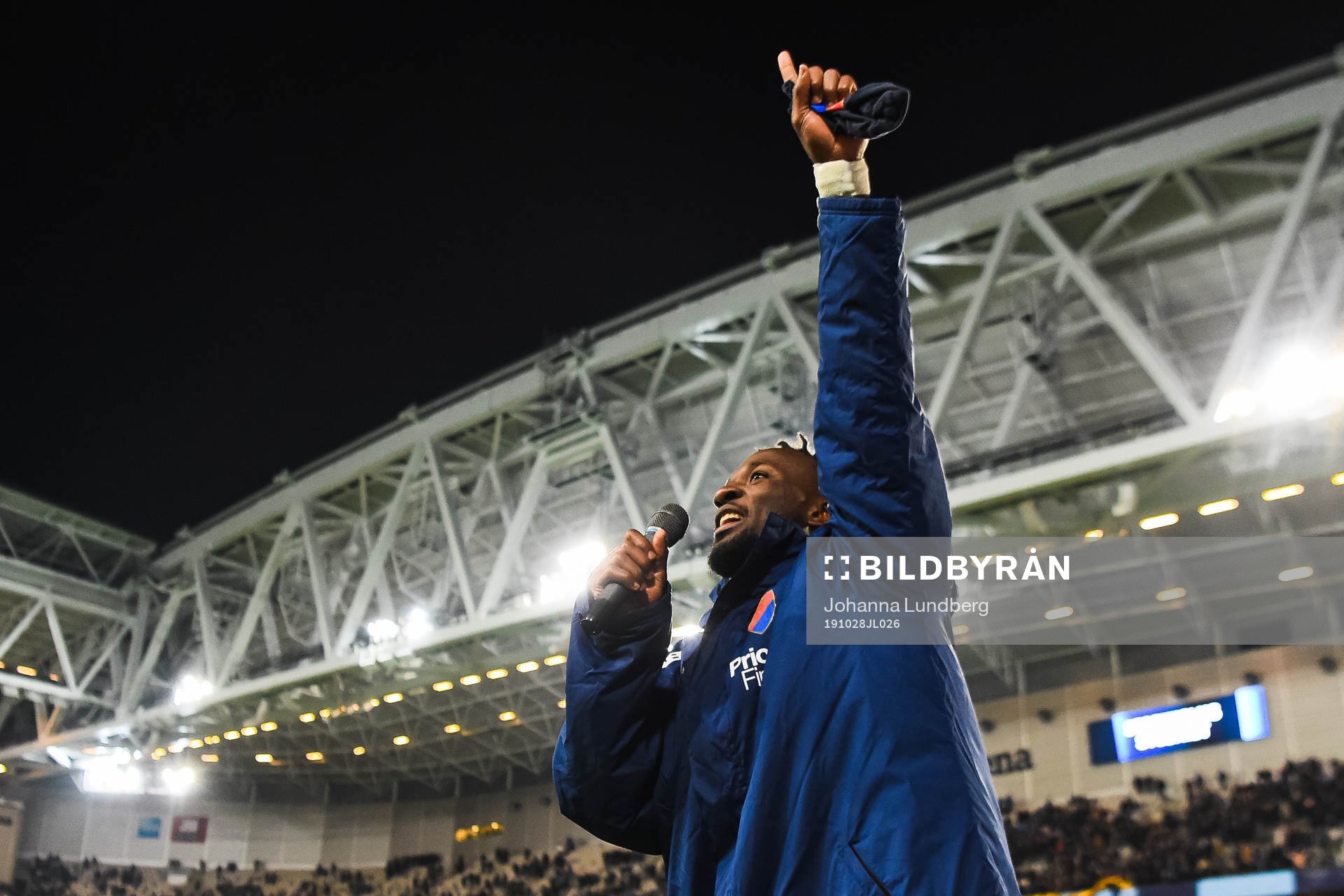 Djurgårdens Mohamed Buya Turay jublar