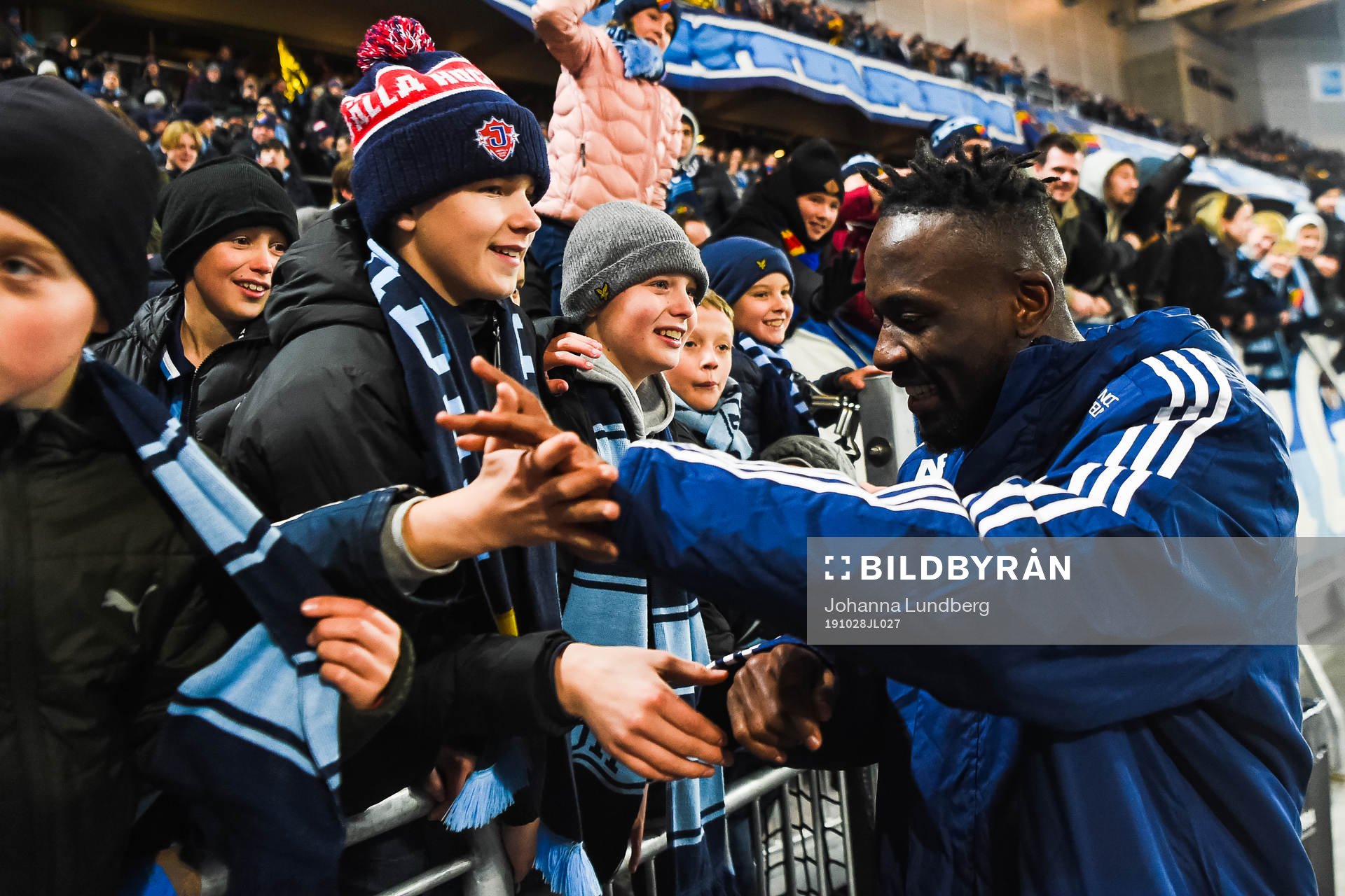 Djurgårdens Mohamed Buya Turay jublar