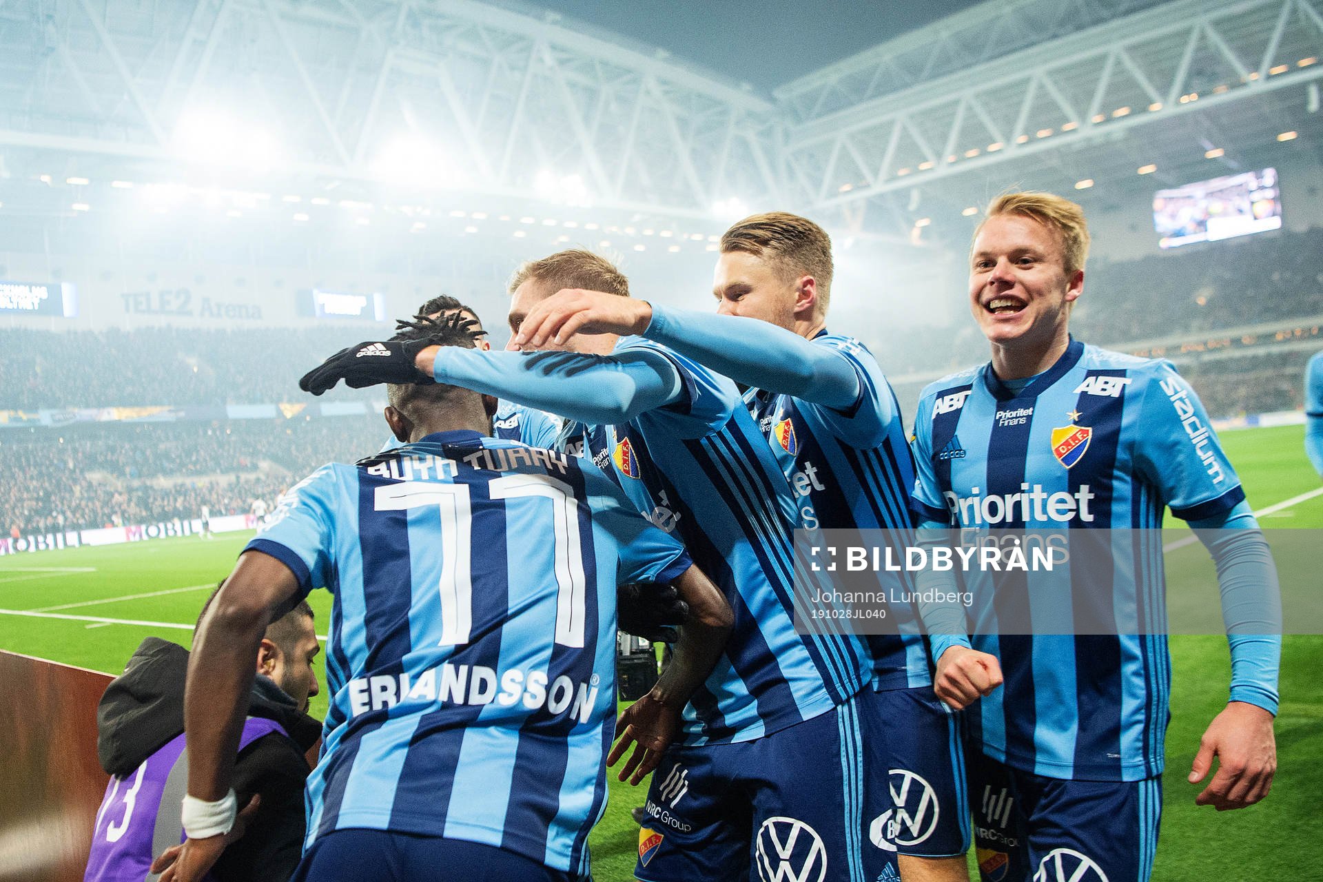 Djurgårdens Mohamed Buya Turay, Jonathan Ring, Jacob Une