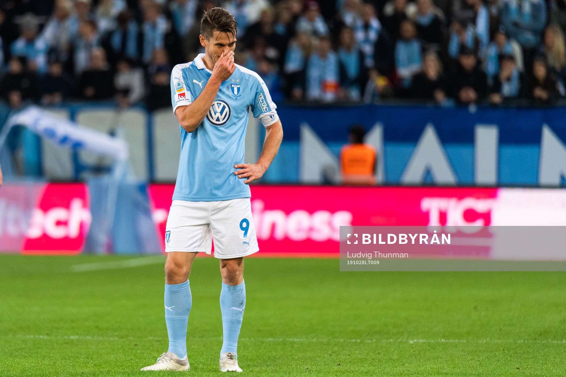 Malmö FFs Markus Rosenberg deppar