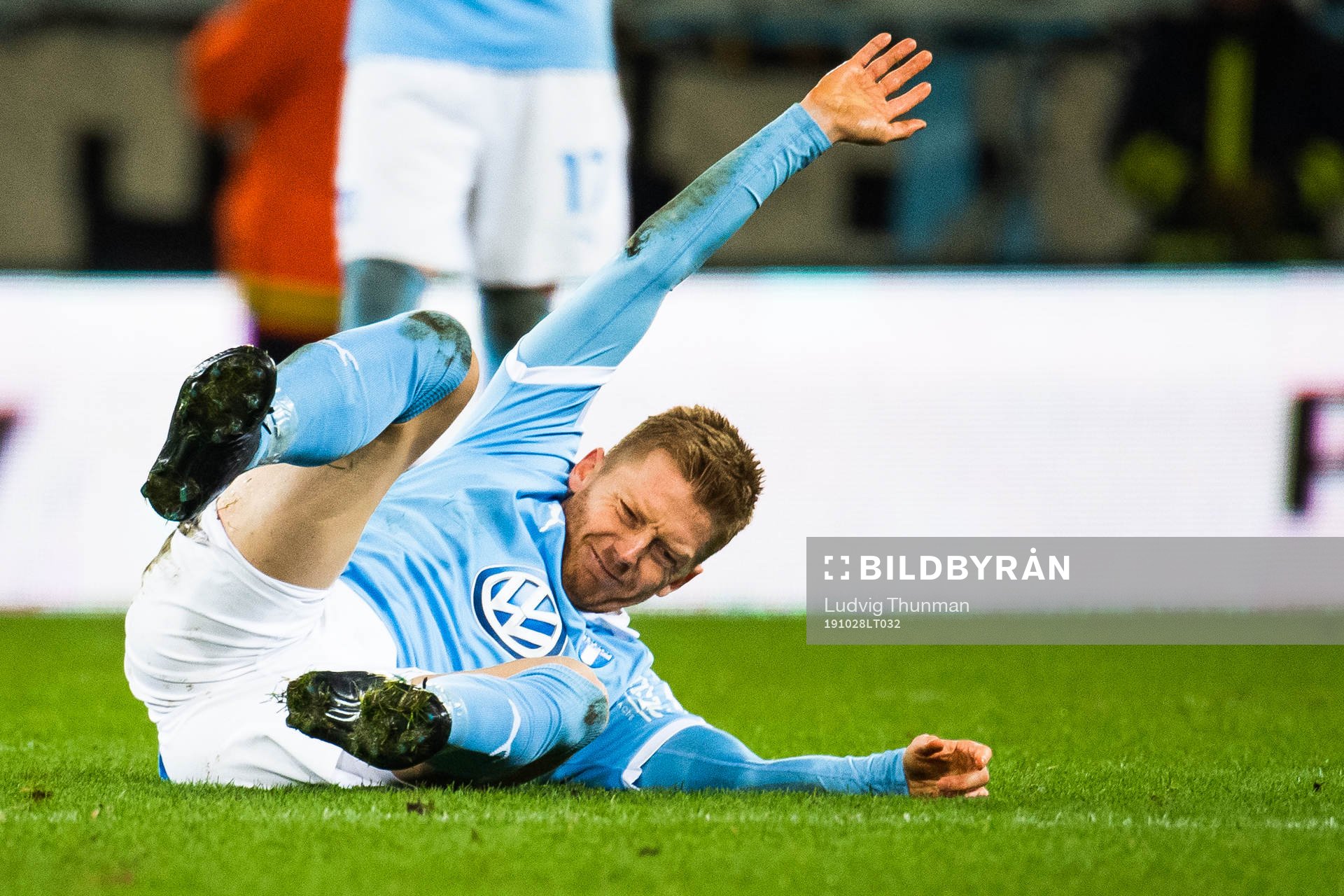 Malmö FFs Anders Christiansen har ont