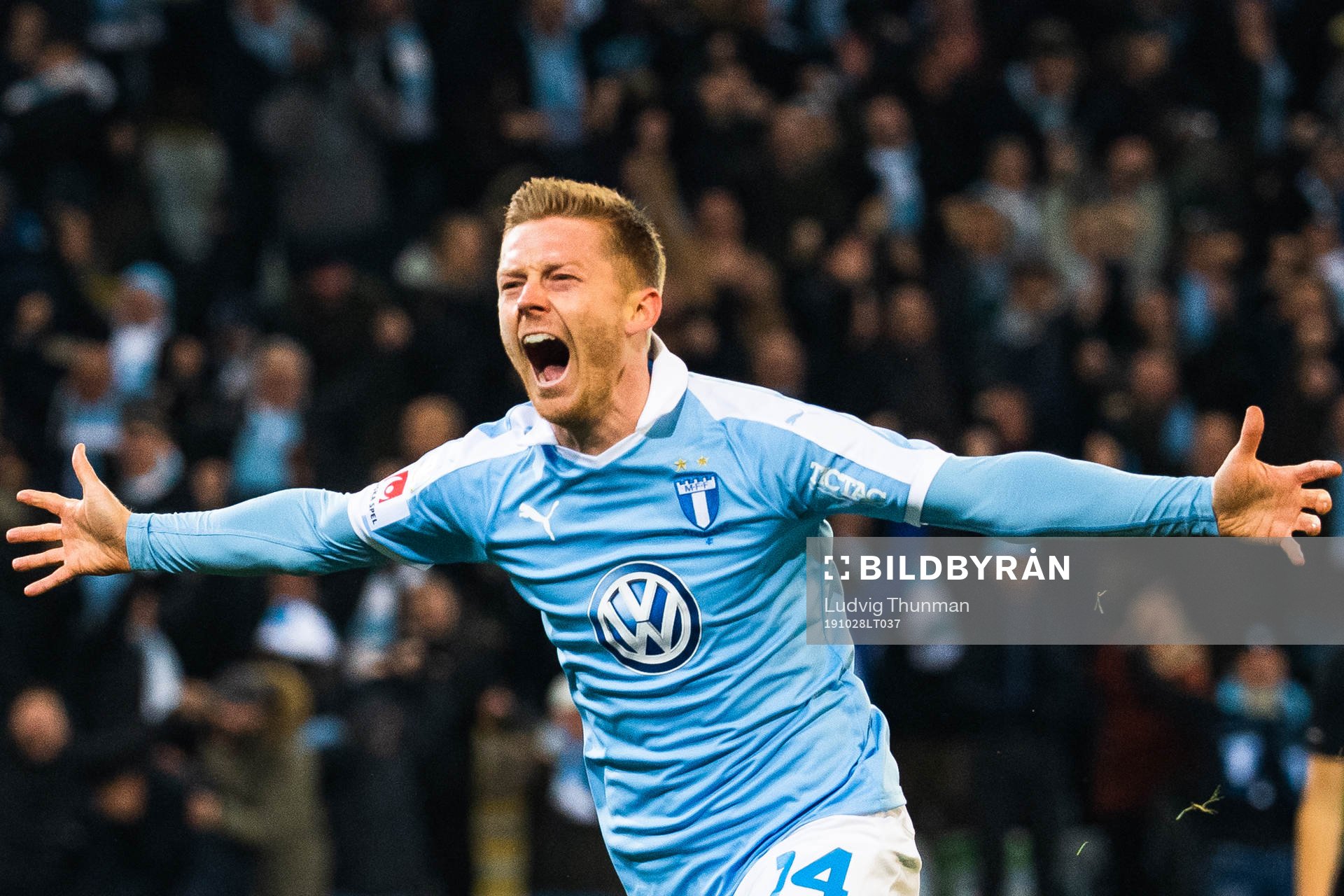 Malmö FFs Anders Christiansen jublar