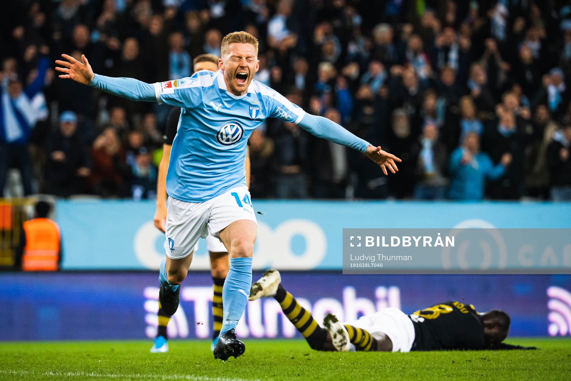 Malmö FFs Anders Christiansen jublar