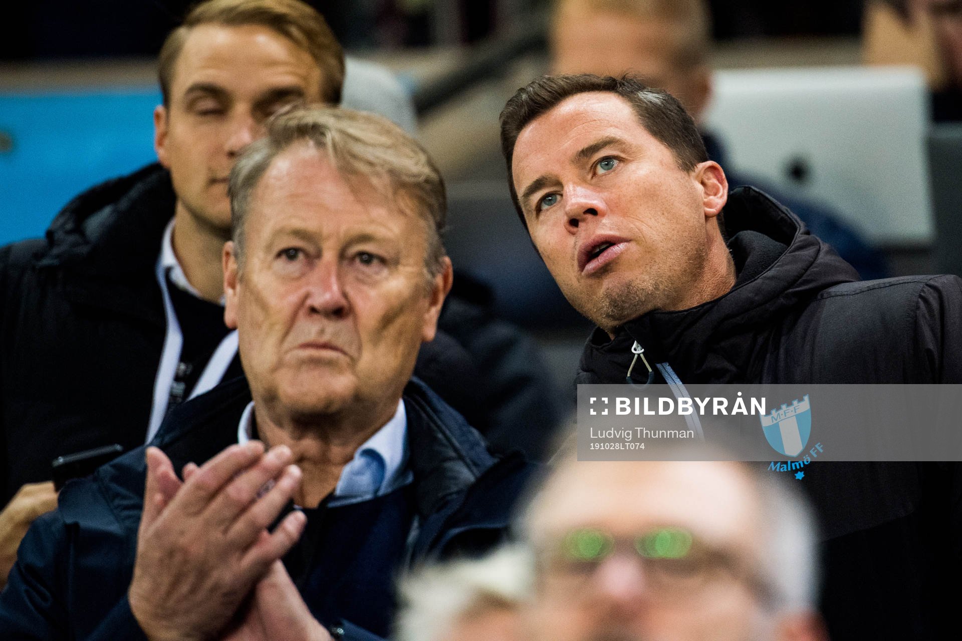 Åge Hareide och Malmö FFs sportchef Daniel Andersson på
