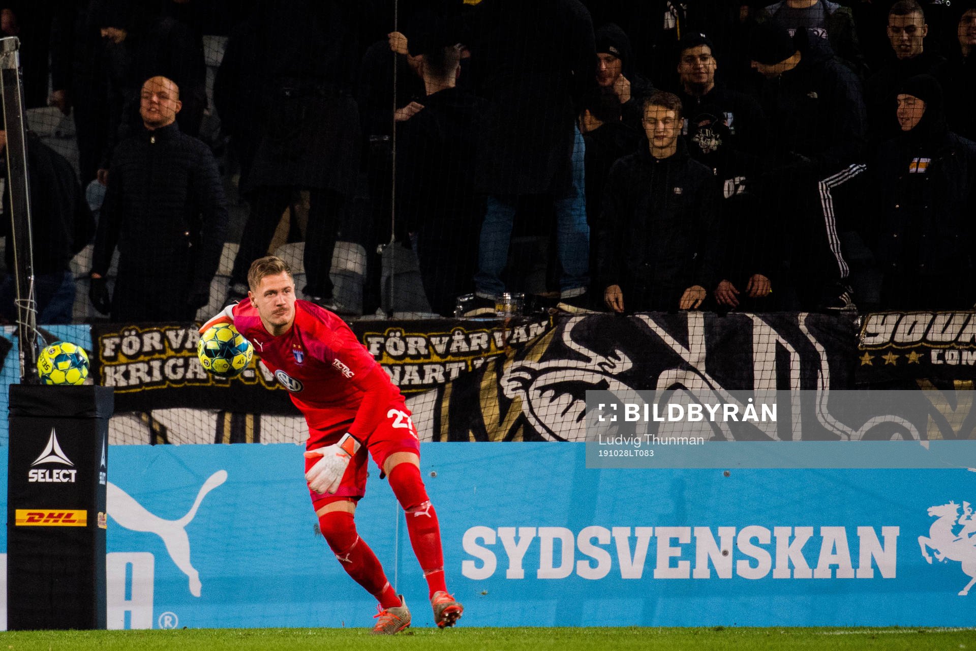 Malmö FFs målvakt Johan Dahlin
