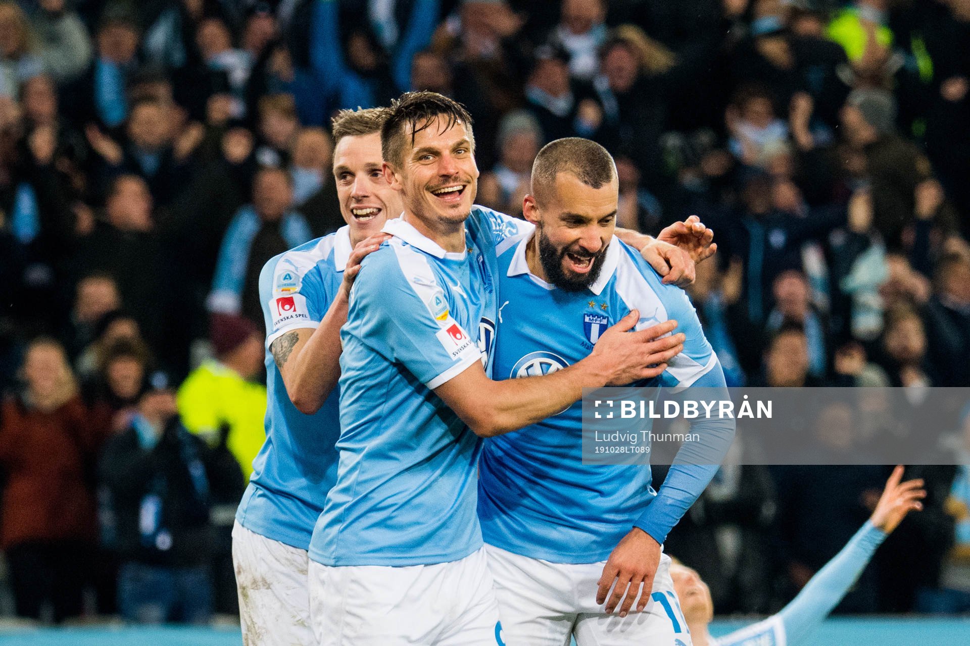 Malmö FFs Sören Rieks, Markus Rosenberg och Guillermo