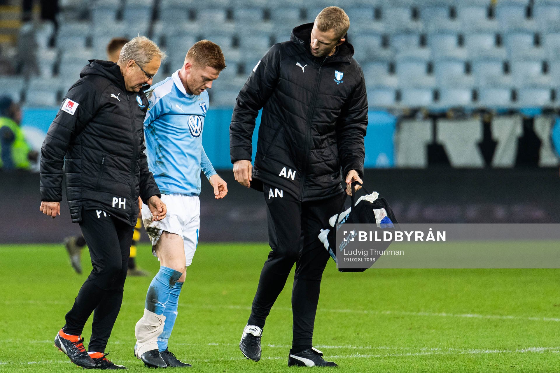 Malmö FFs läkare Pär Herbertsson och sjukgymnast Anders