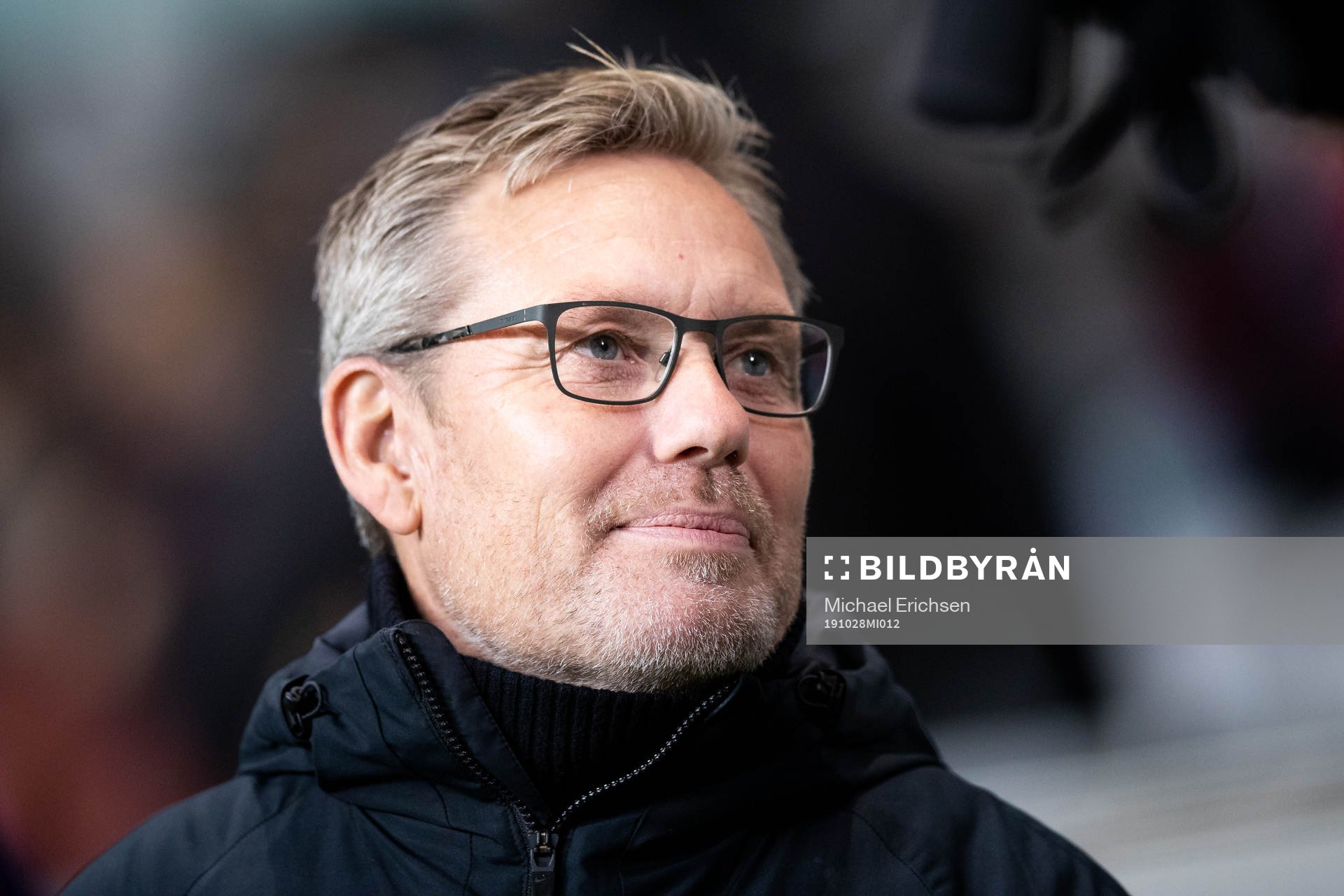 Örgrytes tränare Thomas Askebrand under fotbollsmatchen i Superettan mellan Örgryte och Dalkurd den 28 oktober 2019 i Göteborg.