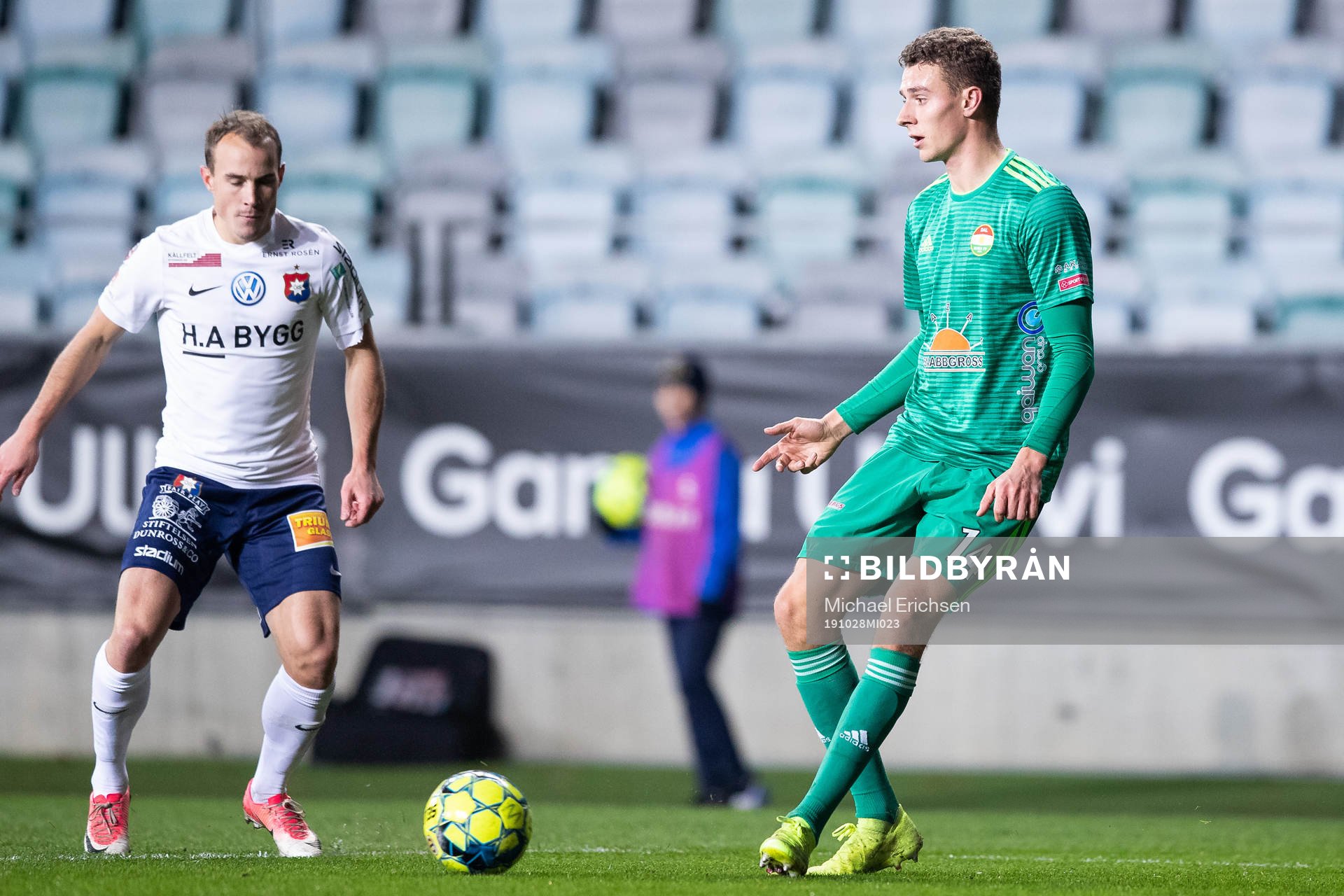 Dalkurds Christopher McVey under fotbollsmatchen i Superettan mellan Örgryte och Dalkurd den 28 oktober 2019 i Göteborg.