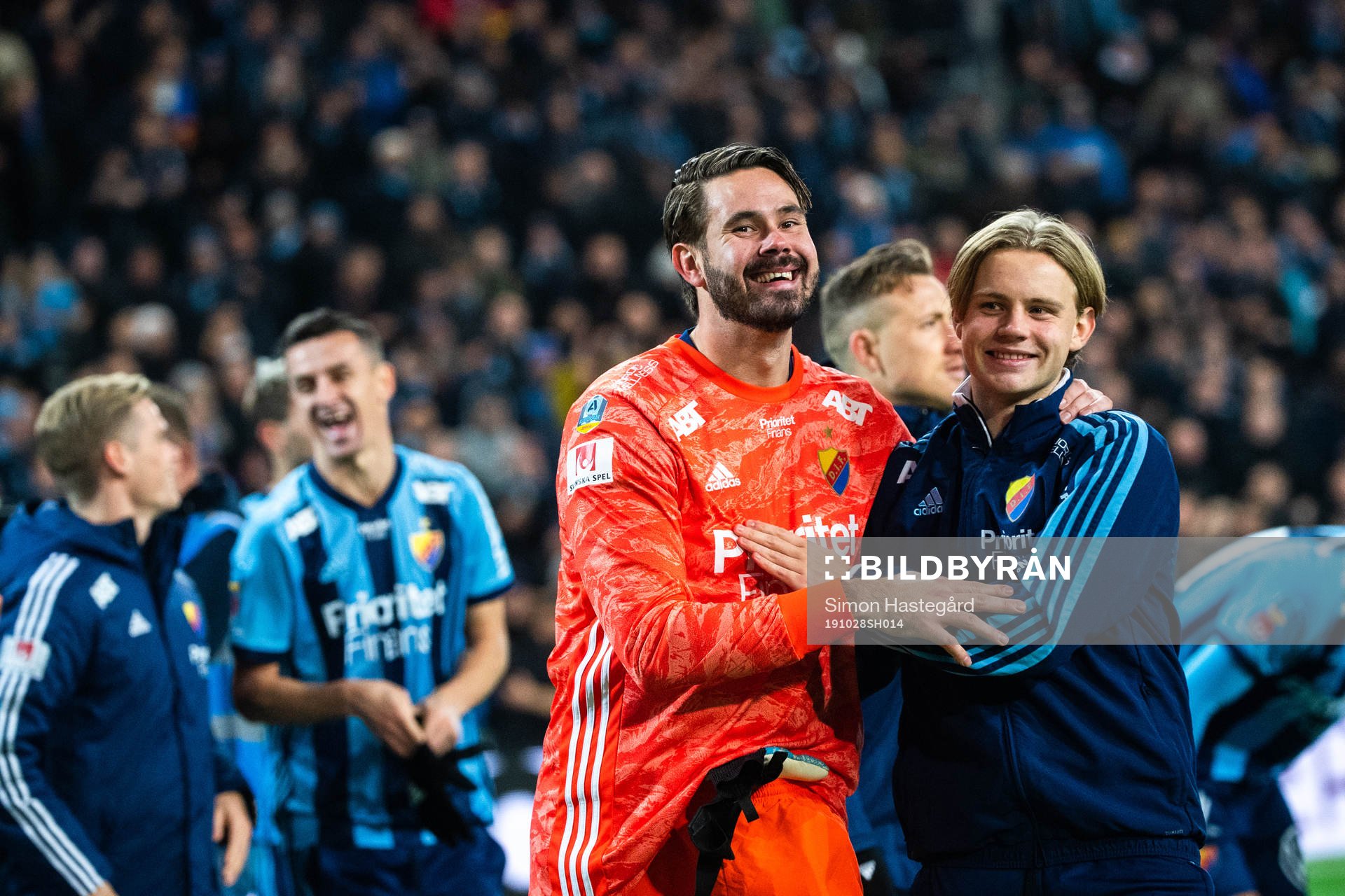 Djurgårdens målvakt Tommi Vaiho jublar
