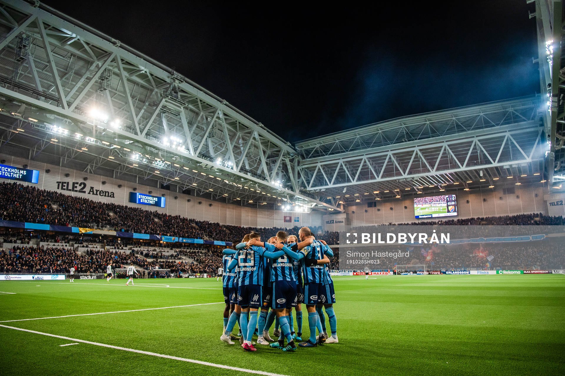 Djurgårdens spelare jublar