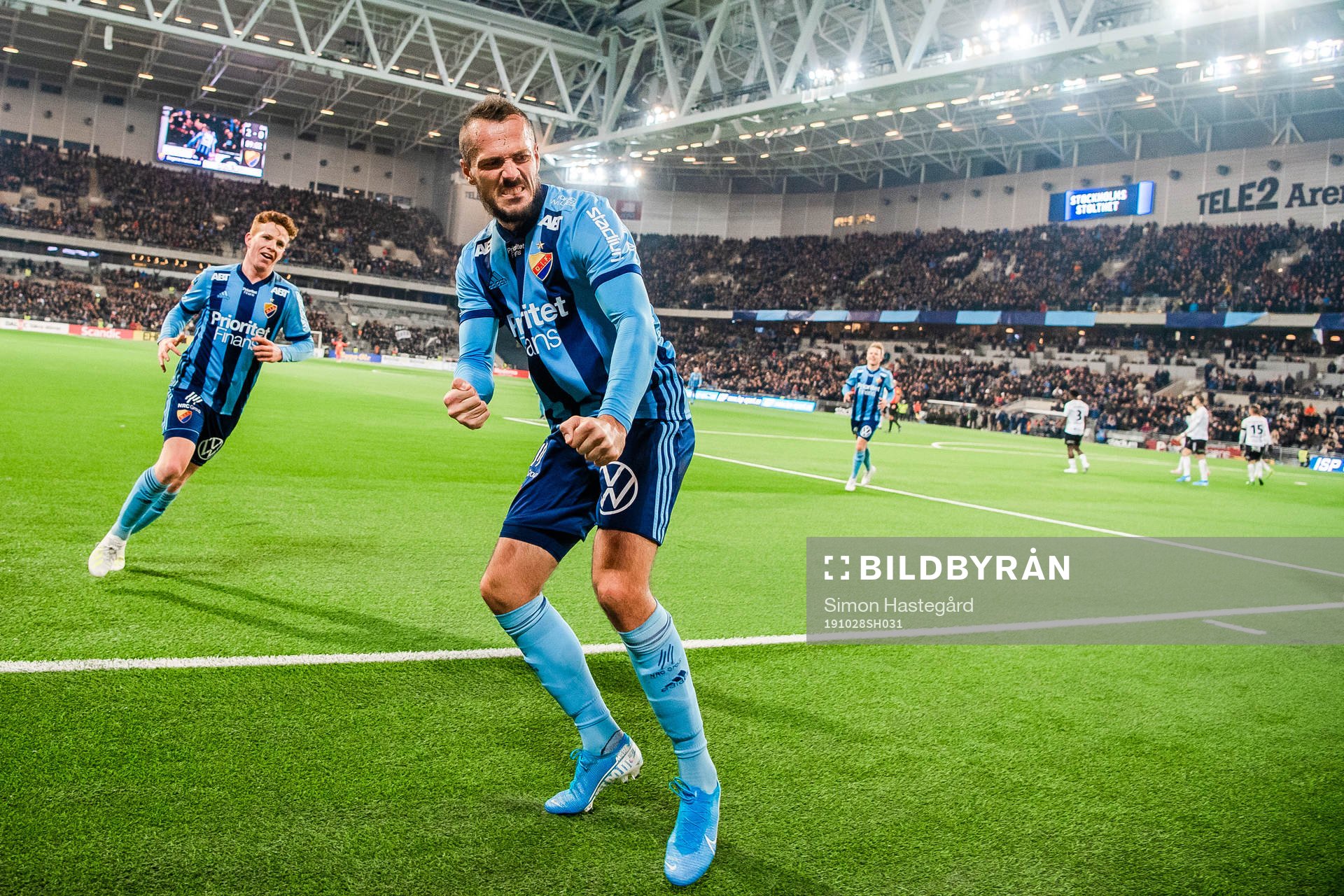 Djurgårdens Emir Kujovic jublar