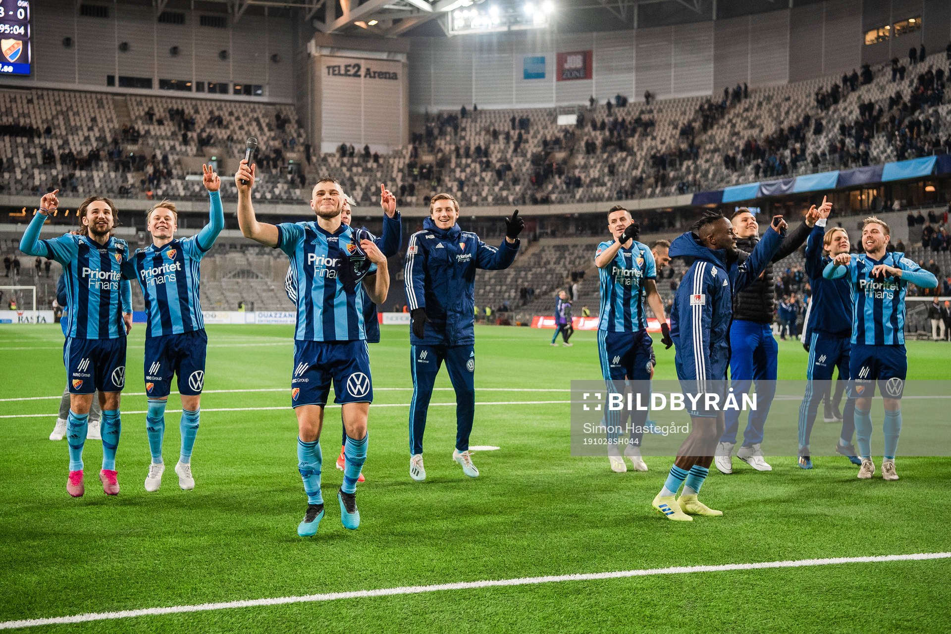 Djurgårdens spelare jublar