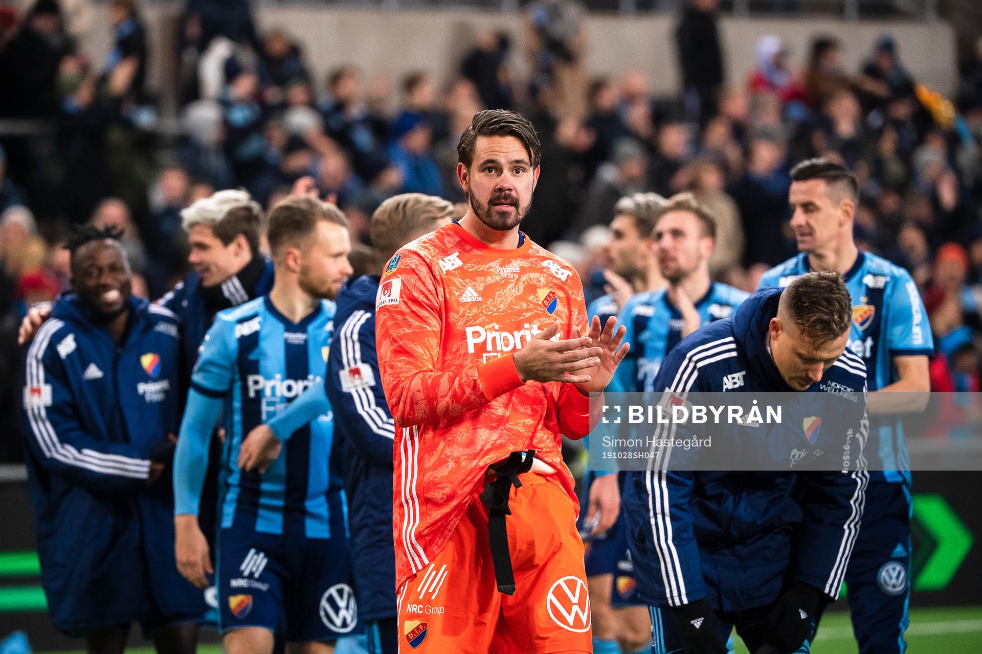 Djurgårdens målvakt Tommi Vaiho jublar