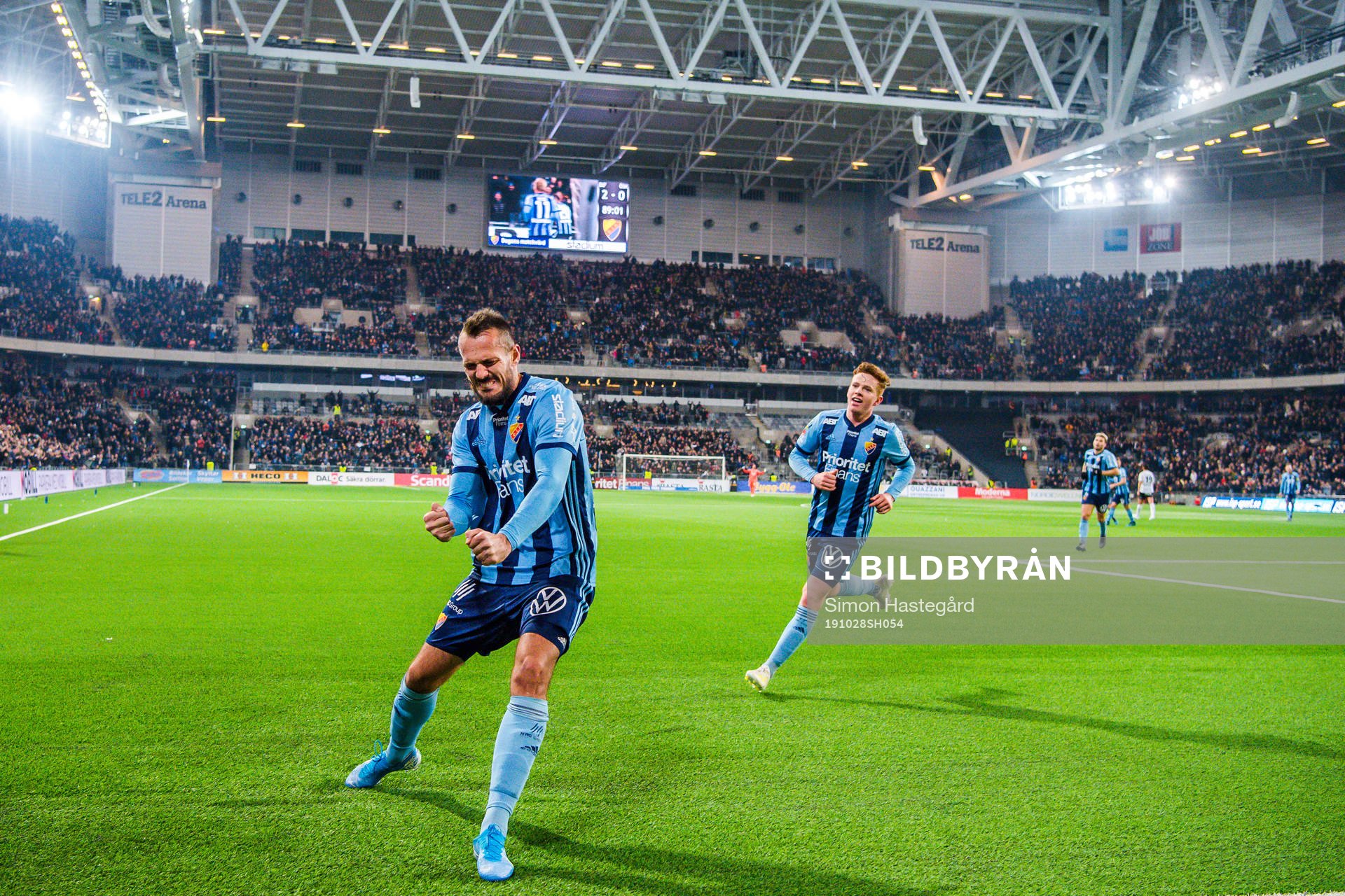 Djurgårdens Emir Kujovic jublar