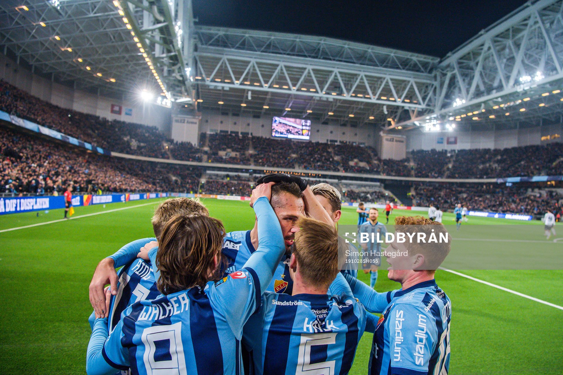 Djurgårdens Emir Kujovic jublar