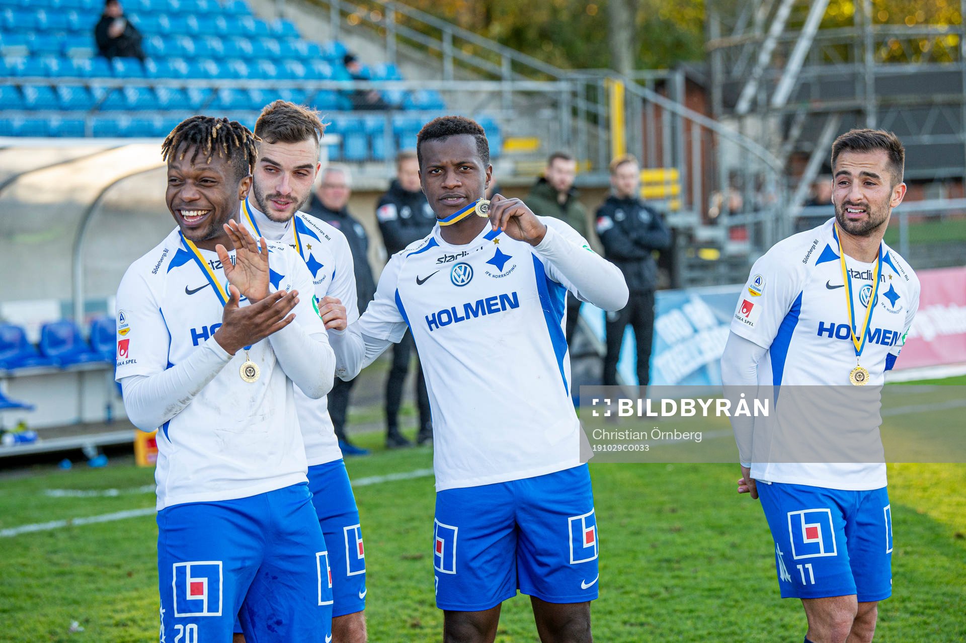 Norröpings Kevin Alvarez, Egzon Binaku, Manasse Kosu och
