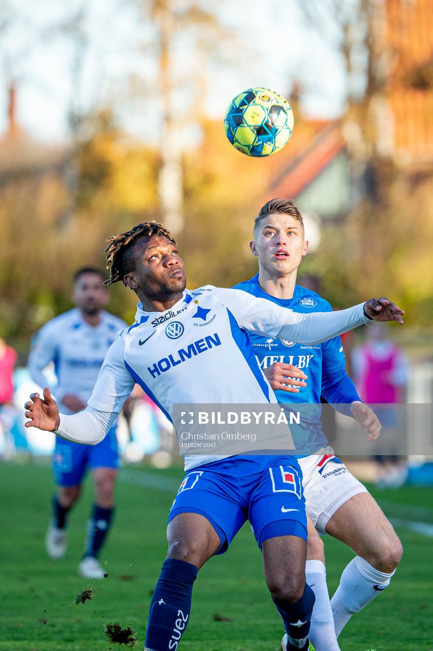 Norröpings Kevin Alvarez mot Trelleborgs Kevin Harletun